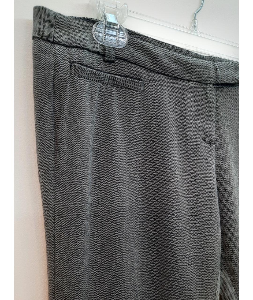 BA&SH Серые шерстяные брюки узкие, фото 4