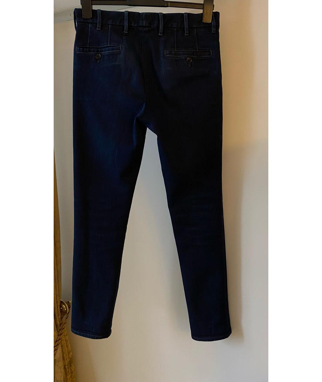 PRADA Темно-синие хлопковые джинсы, фото 2