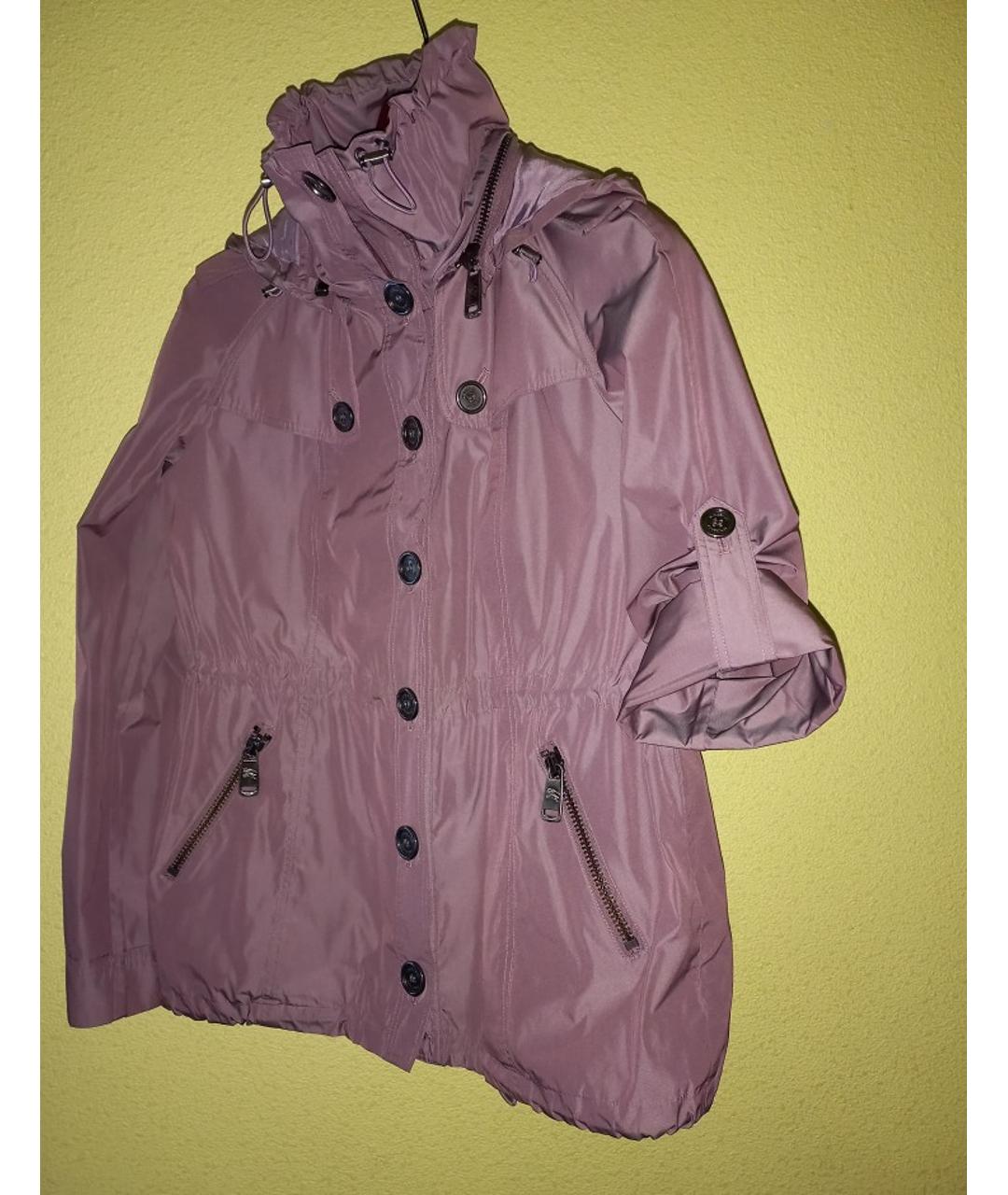 BURBERRY Розовая полиэстеровая куртка, фото 2