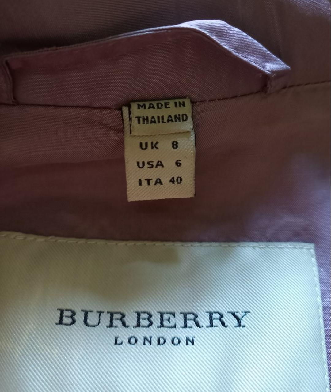 BURBERRY Розовая полиэстеровая куртка, фото 6
