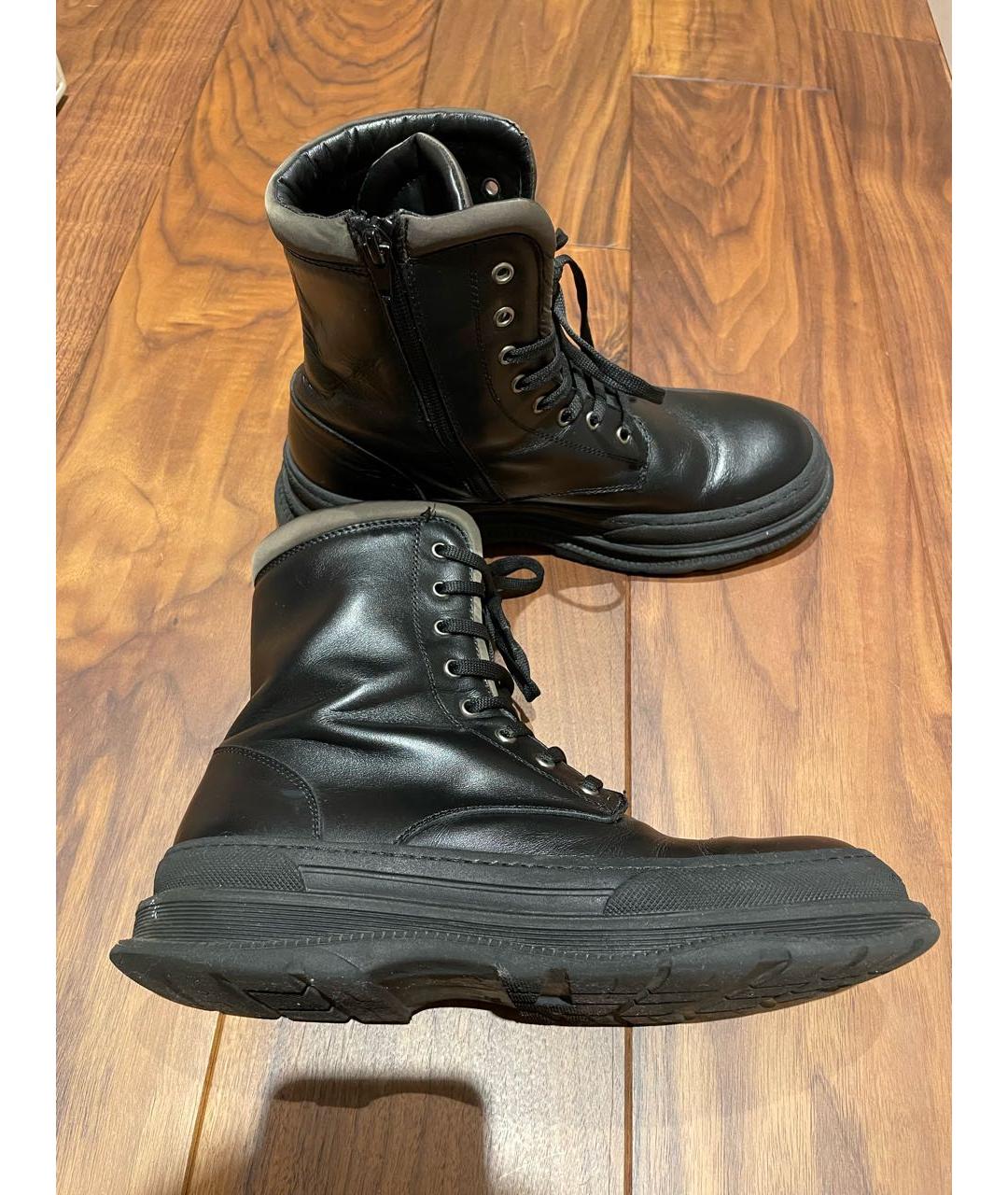 MISSOURI Черные кожаные ботинки, фото 7