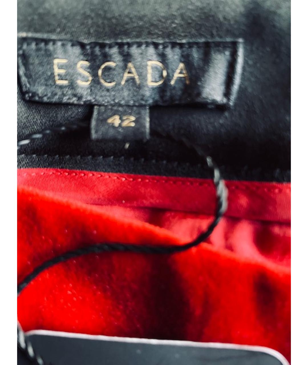 ESCADA Красные бархатные прямые брюки, фото 5