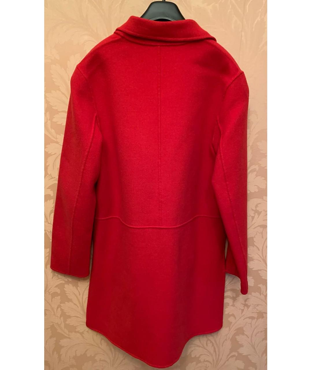 WEEKEND MAX MARA Красное шерстяное пальто, фото 2