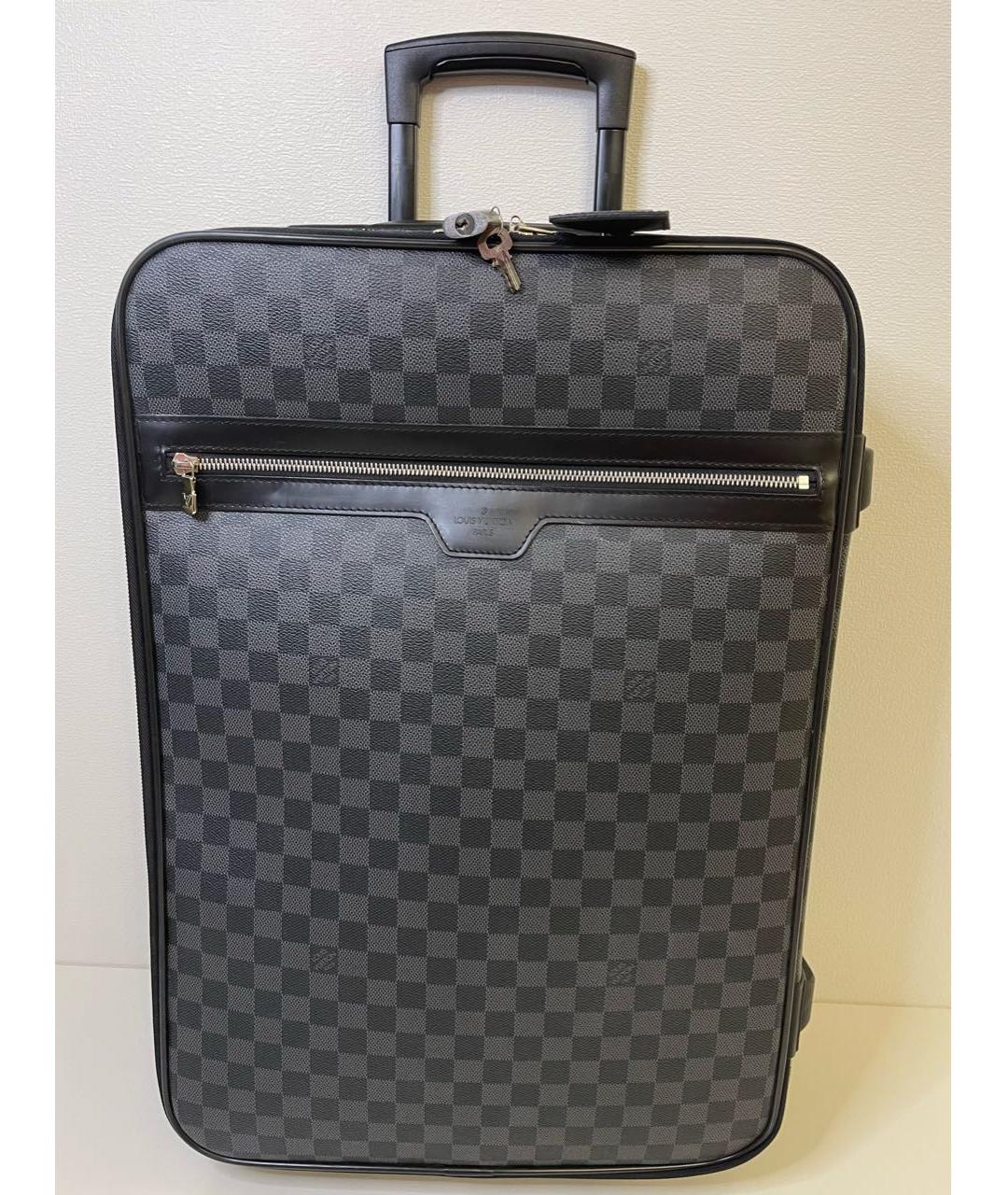 LOUIS VUITTON PRE-OWNED Серый чемодан, фото 9