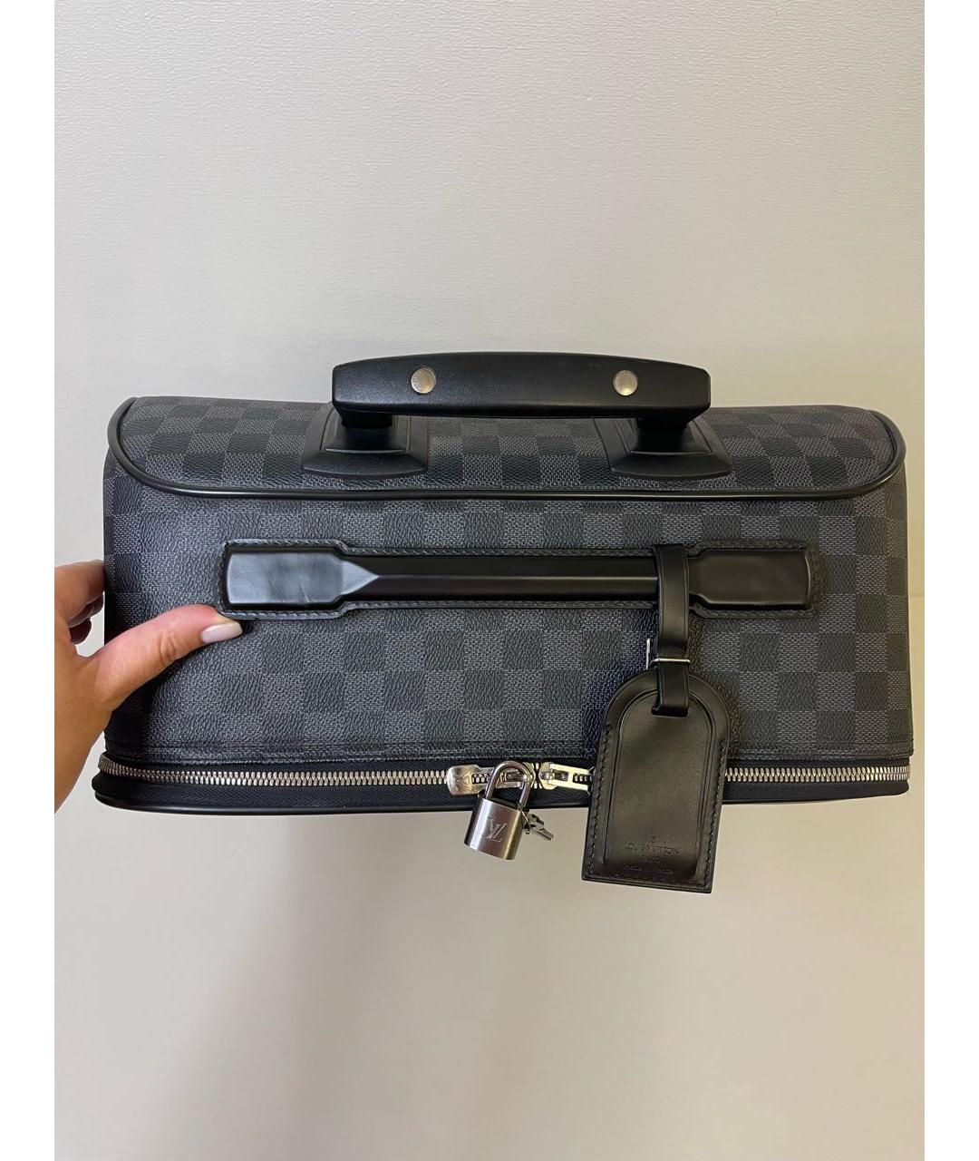 LOUIS VUITTON PRE-OWNED Серый чемодан, фото 5