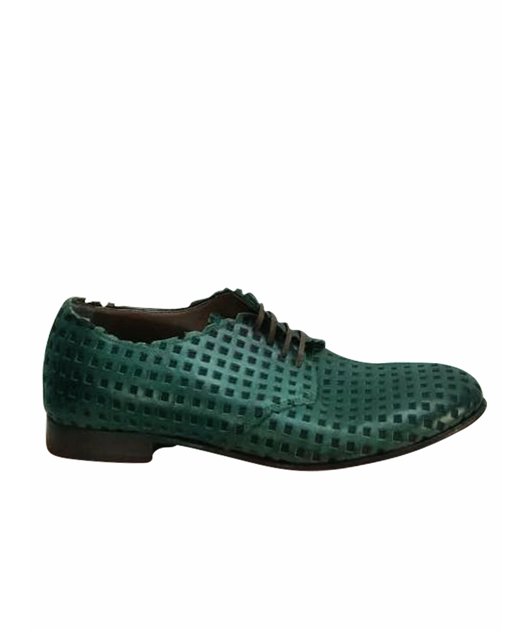 DOLCE&GABBANA Зеленые кожаные туфли, фото 1