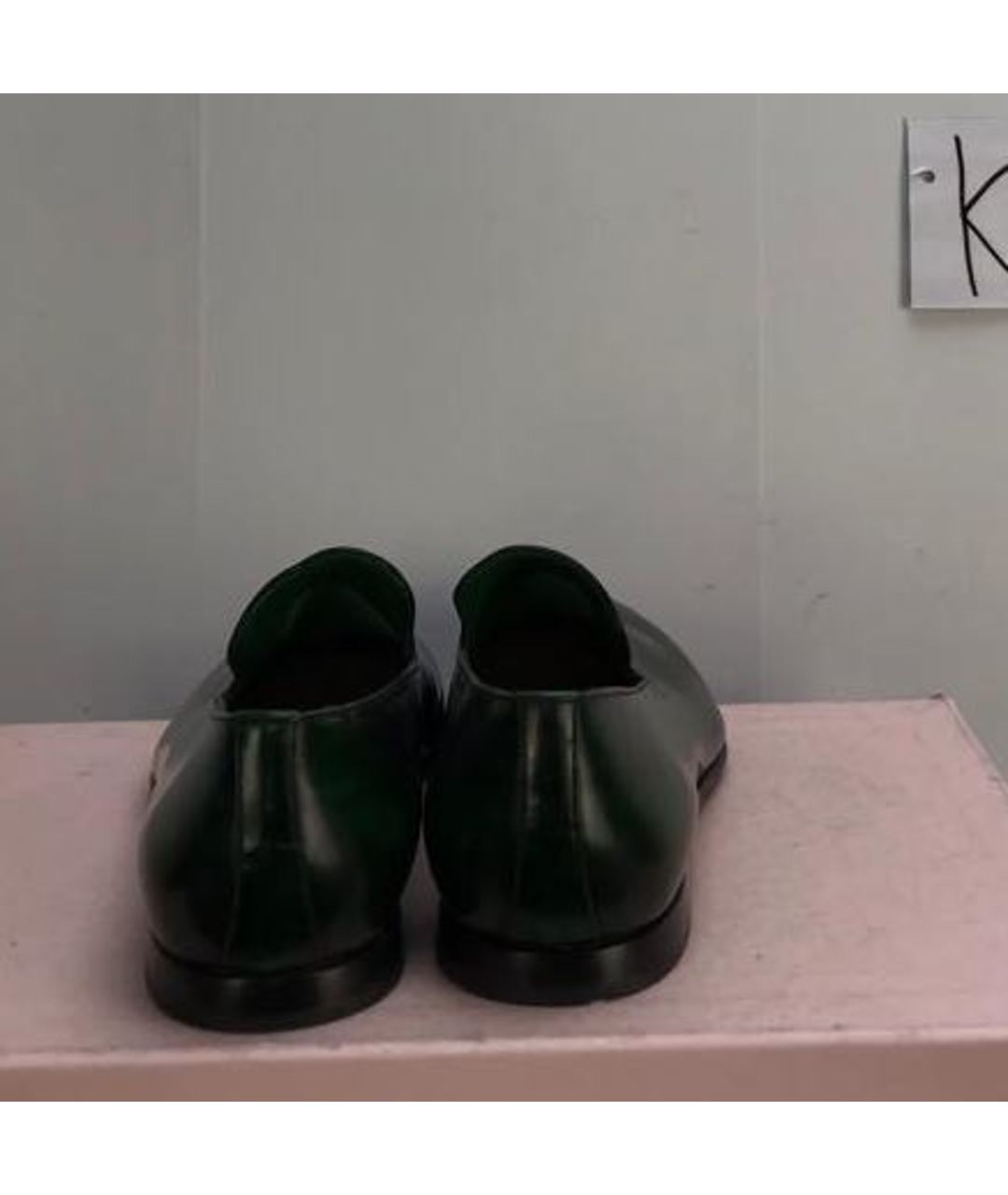PRADA Зеленые кожаные туфли, фото 4
