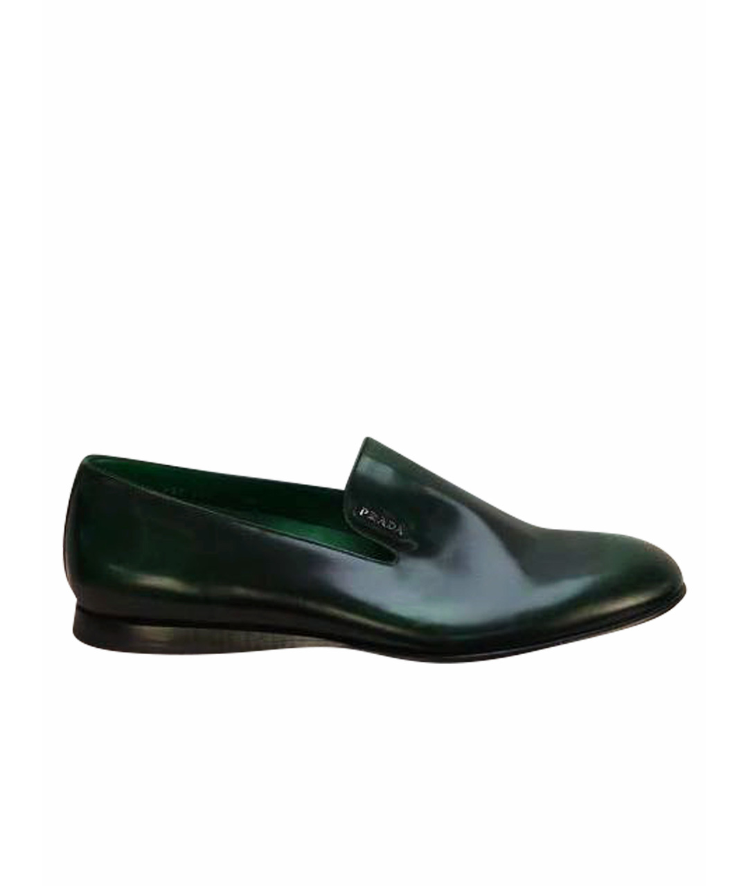 PRADA Зеленые кожаные туфли, фото 1