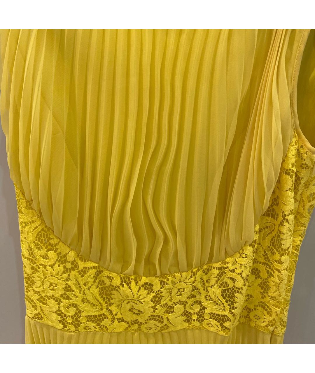 BLUGIRL Желтое полиэстеровое коктейльное платье, фото 3