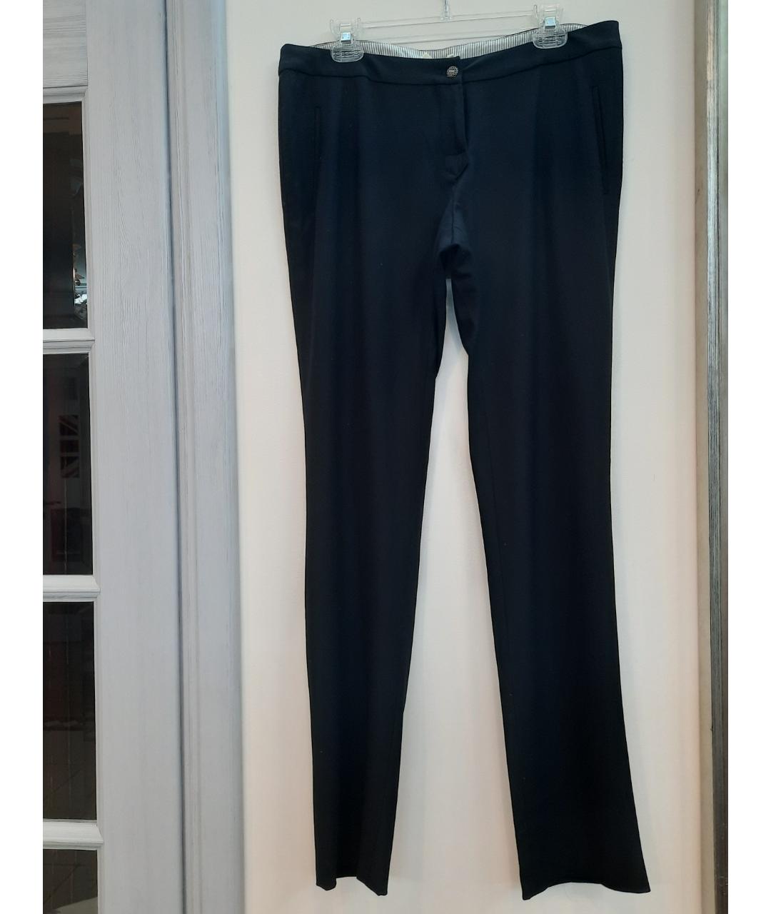 BA&SH Черные шерстяные прямые брюки, фото 7