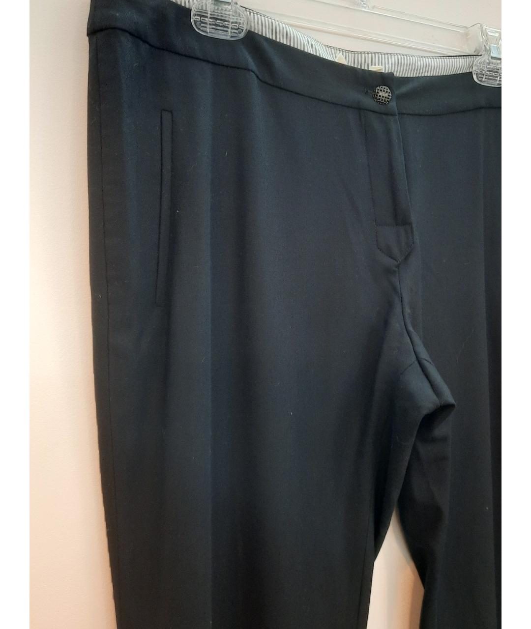 BA&SH Черные шерстяные прямые брюки, фото 4