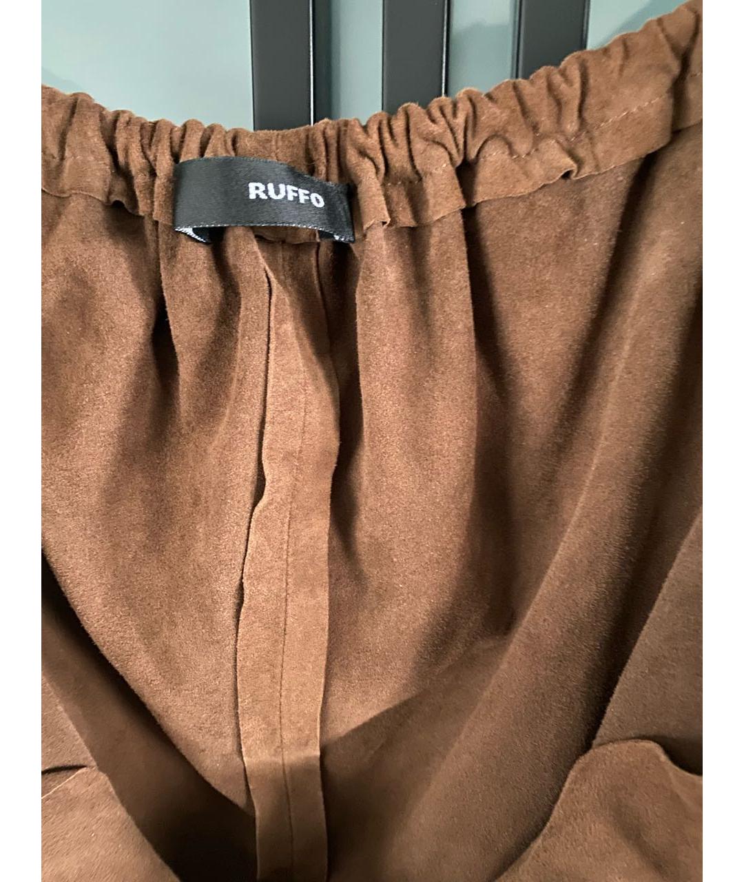 RUFFO Коричневый замшевый жакет/пиджак, фото 3