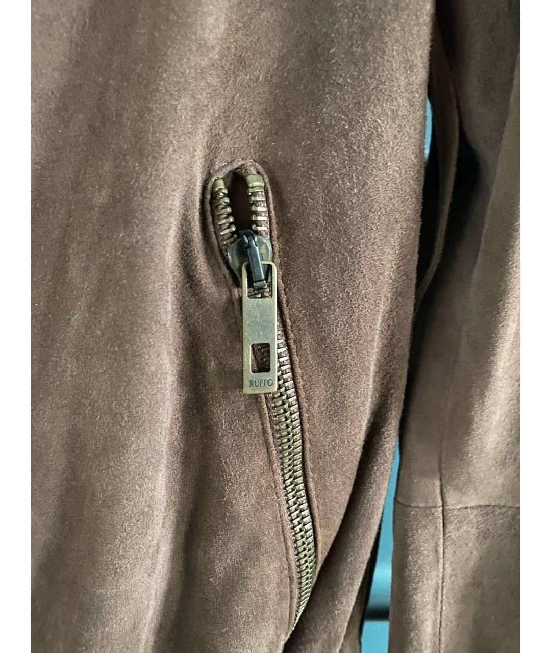 RUFFO Коричневый замшевый жакет/пиджак, фото 4