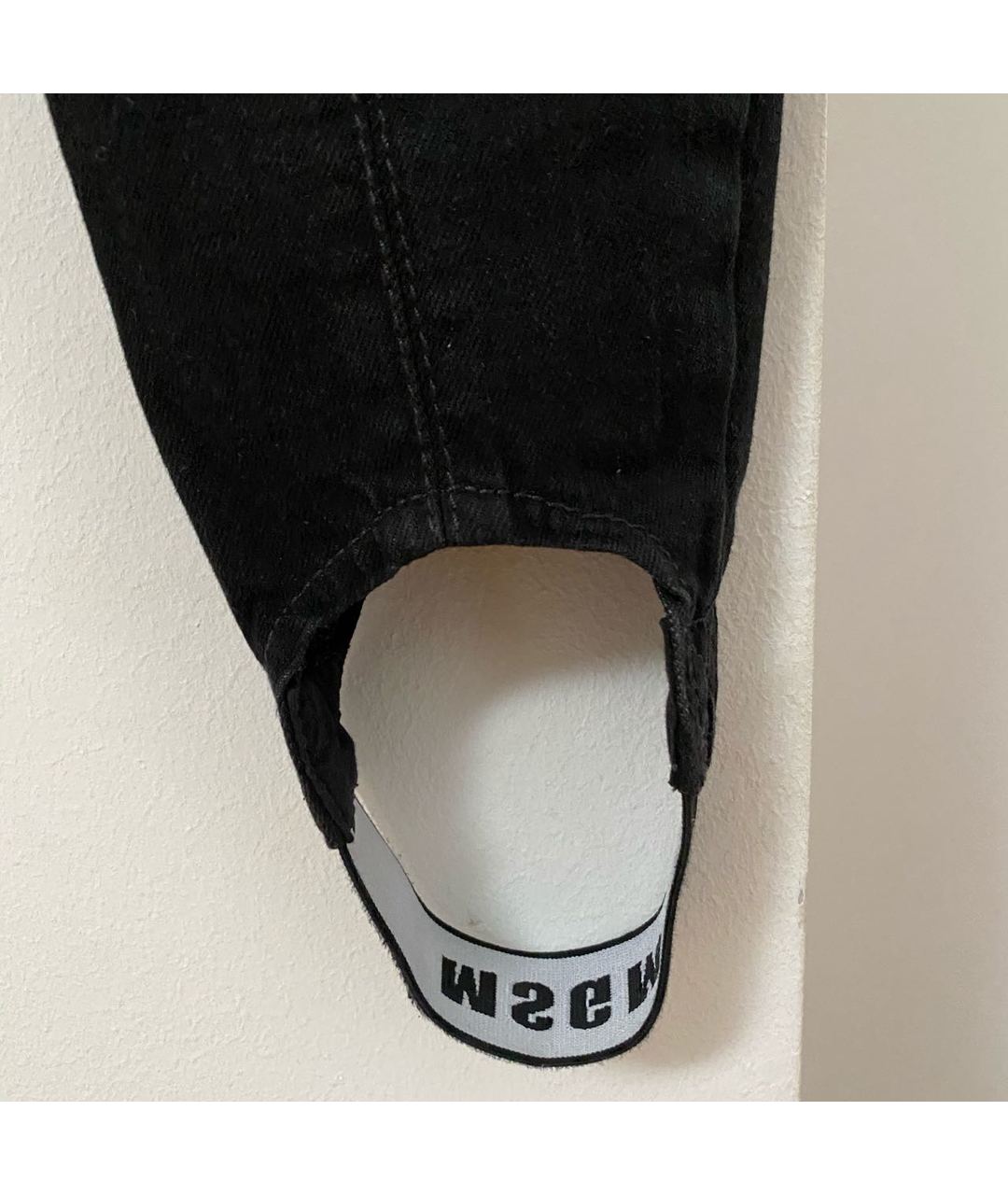 MSGM Черные хлопко-эластановые джинсы слим, фото 5