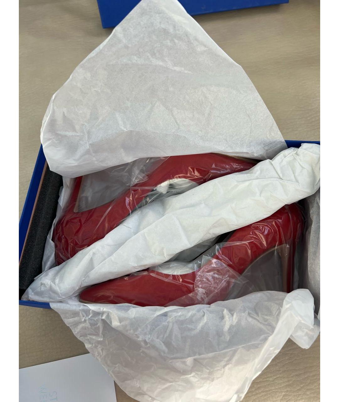 STUART WEITZMAN Красные туфли из искусственной кожи, фото 6