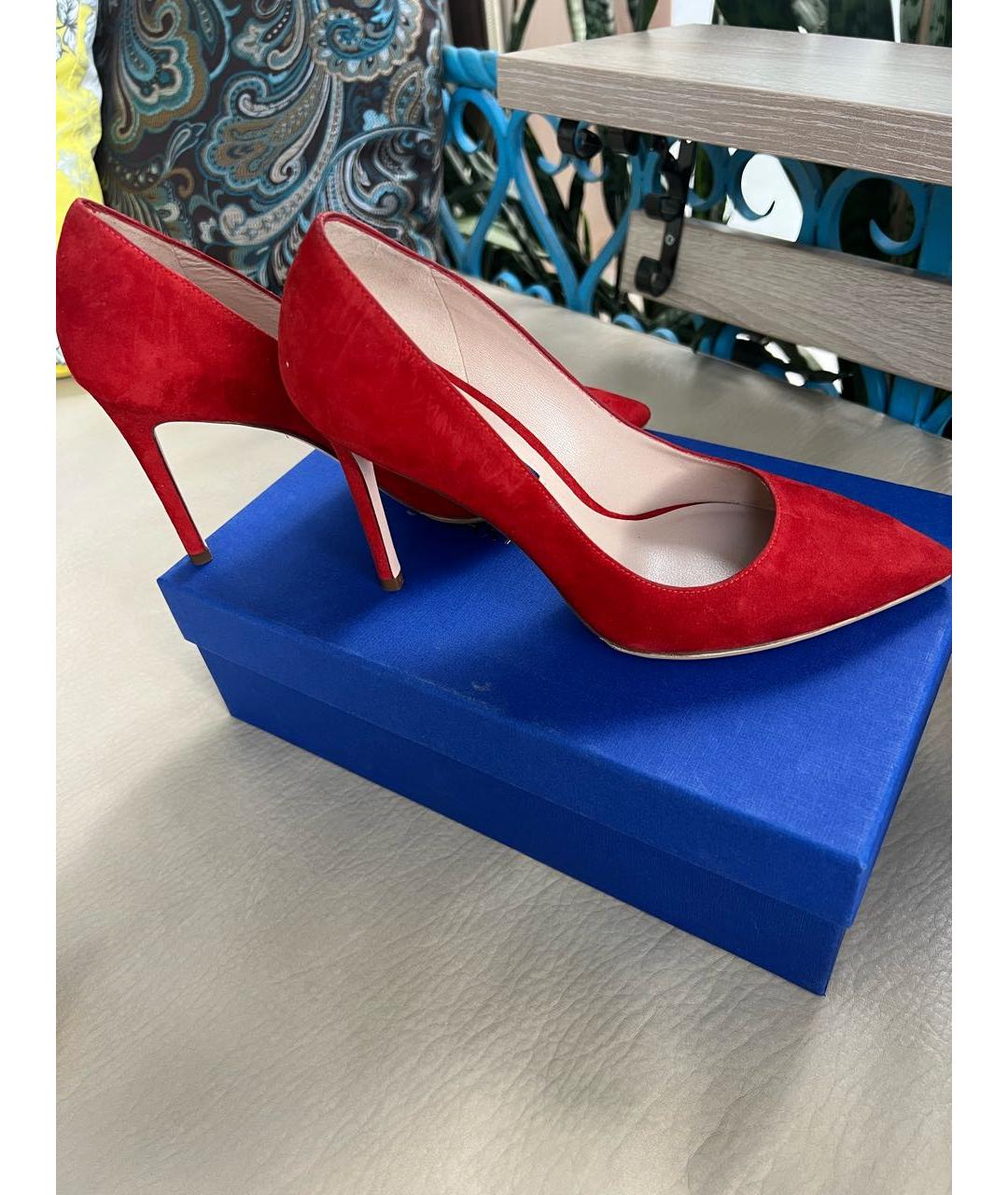 STUART WEITZMAN Красные туфли из искусственной кожи, фото 2