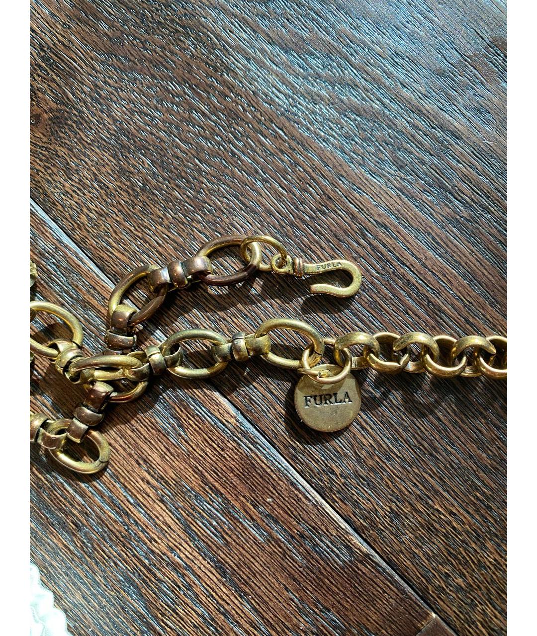 FURLA Золотое металлическое колье, фото 3