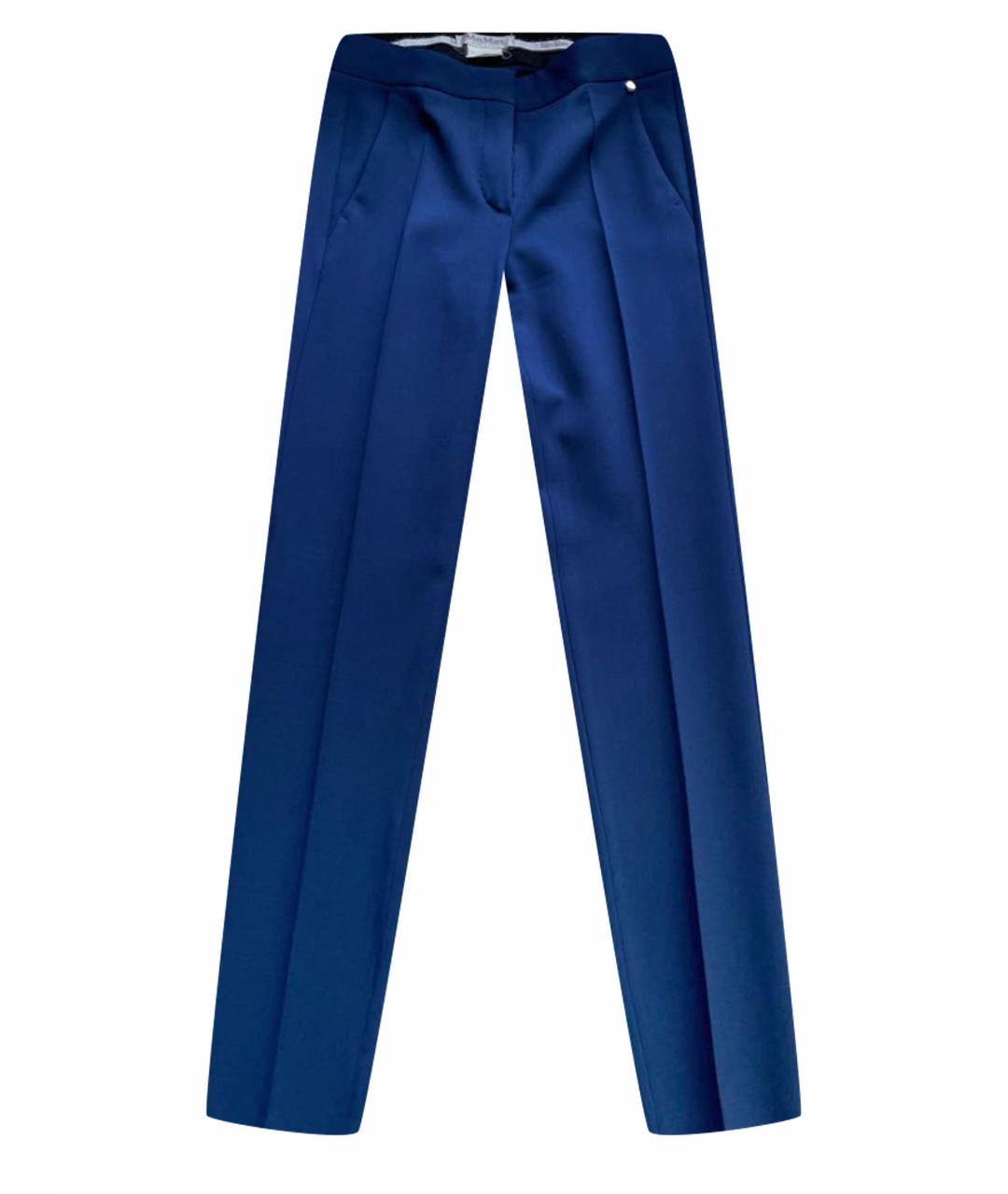 MAX MARA Синие брюки узкие, фото 1