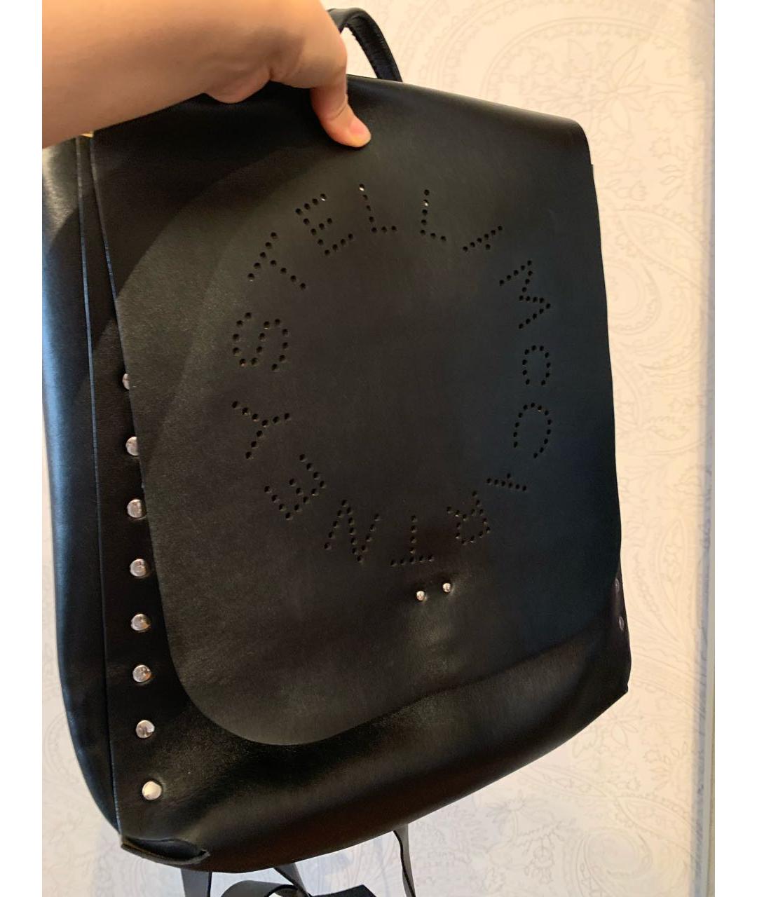 STELLA MCCARTNEY Черный рюкзак из искусственной кожи, фото 5