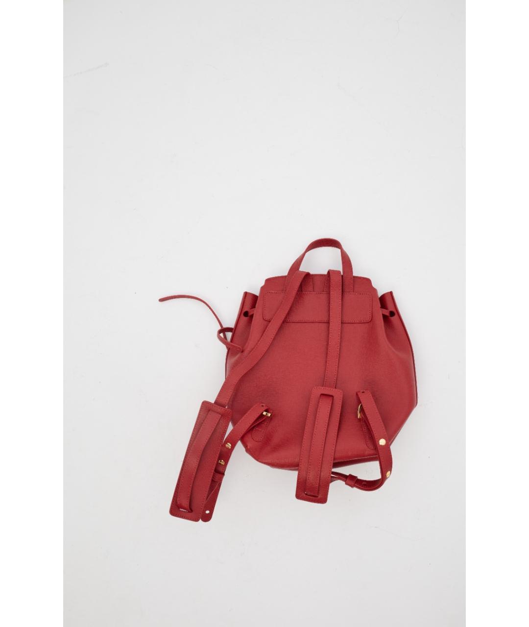 MANSUR GAVRIEL Красный кожаный рюкзак, фото 3