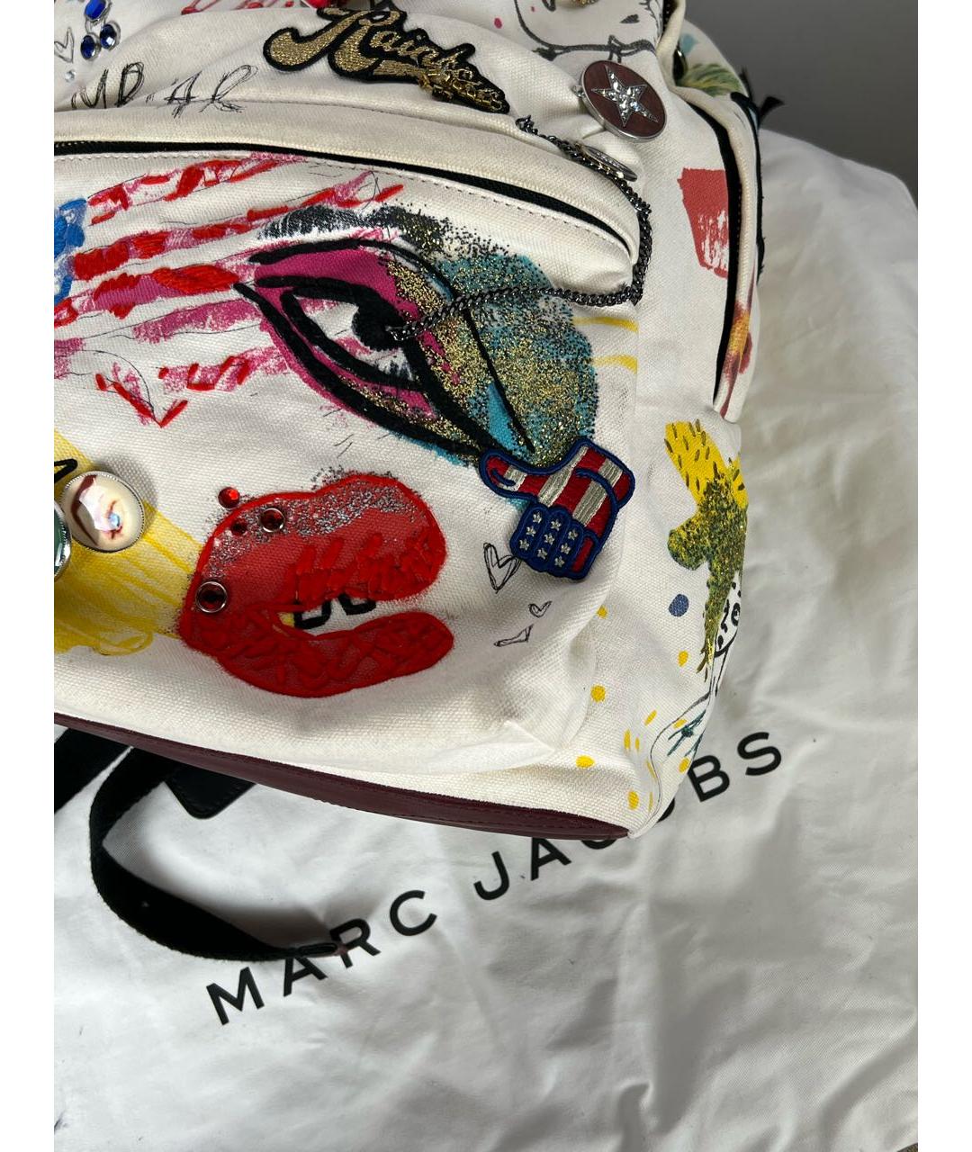 MARC JACOBS Белый хлопковый рюкзак, фото 7