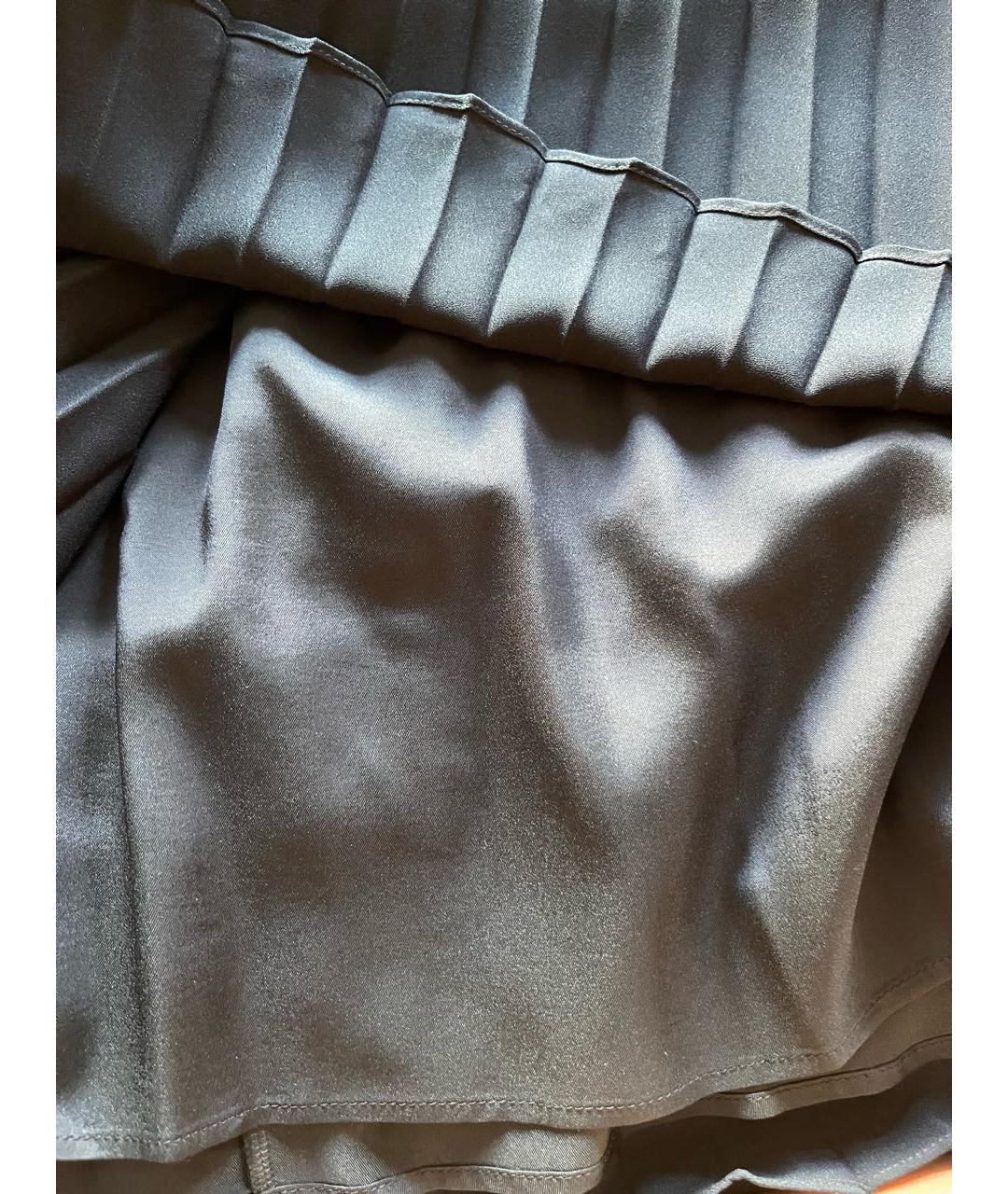 MARINA RINALDI Темно-синяя полиэстеровая юбка макси, фото 5