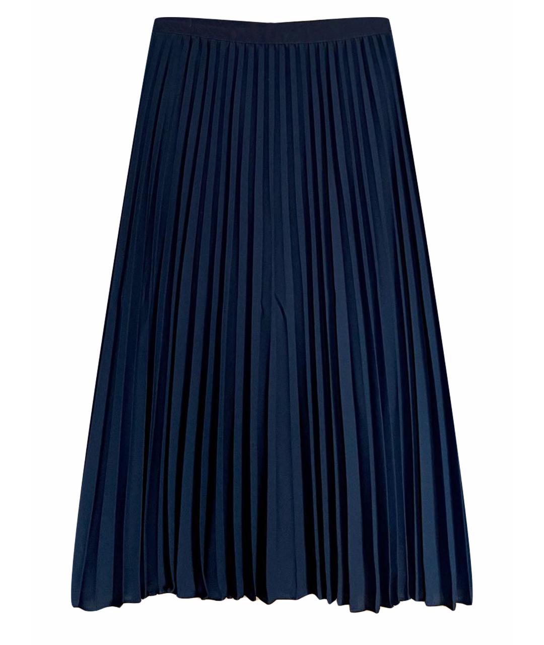 MARINA RINALDI Темно-синяя полиэстеровая юбка макси, фото 1