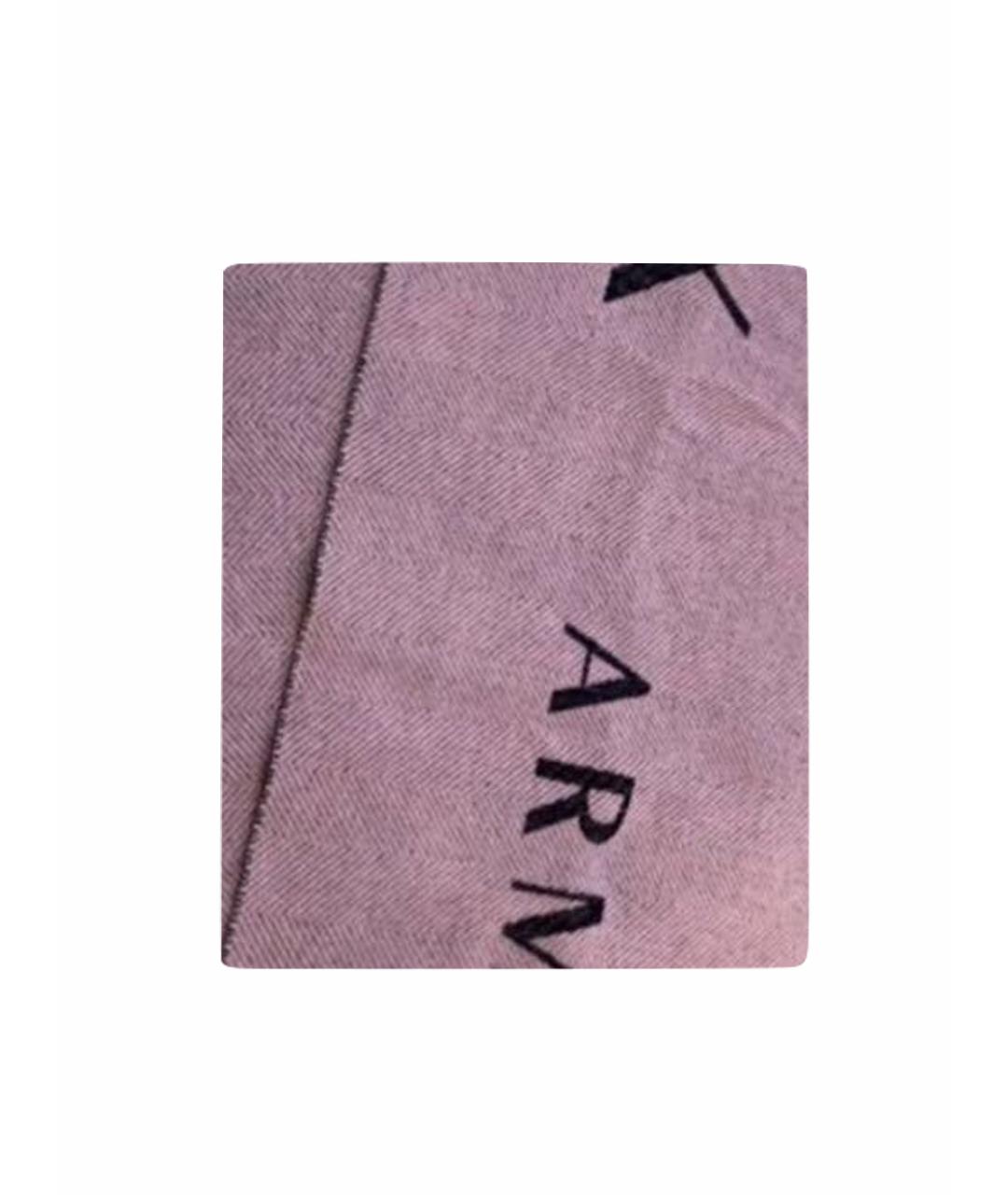 ARMANI EXCHANGE Розовый шерстяной шарф, фото 1