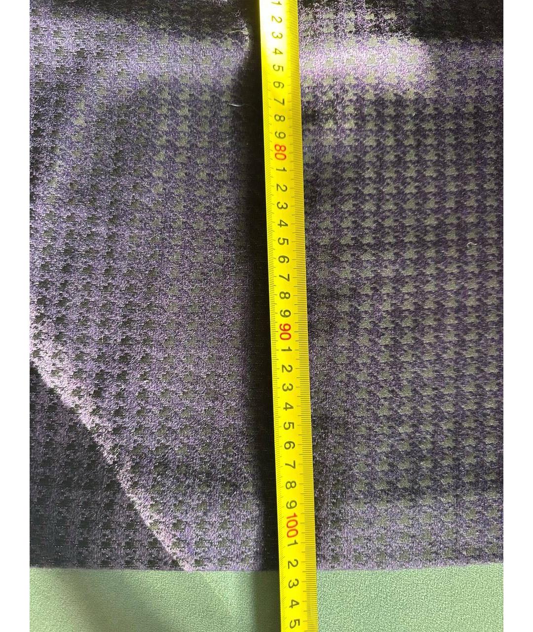 CAROLINA HERRERA Фиолетовое шерстяное повседневное платье, фото 7