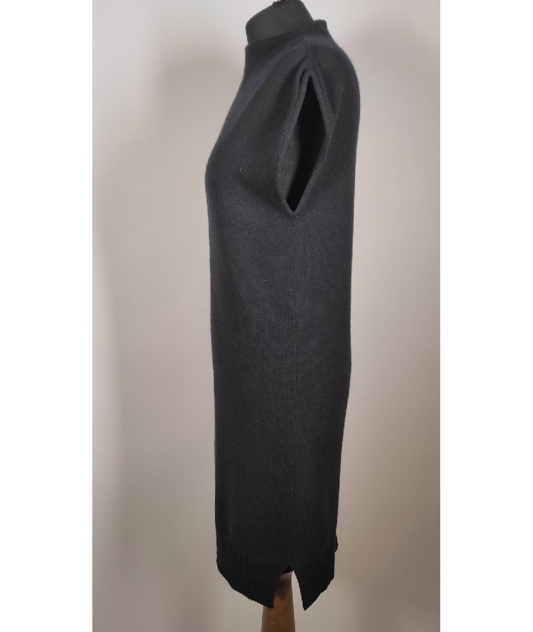 HERMES PRE-OWNED Черное кашемировое повседневное платье, фото 2