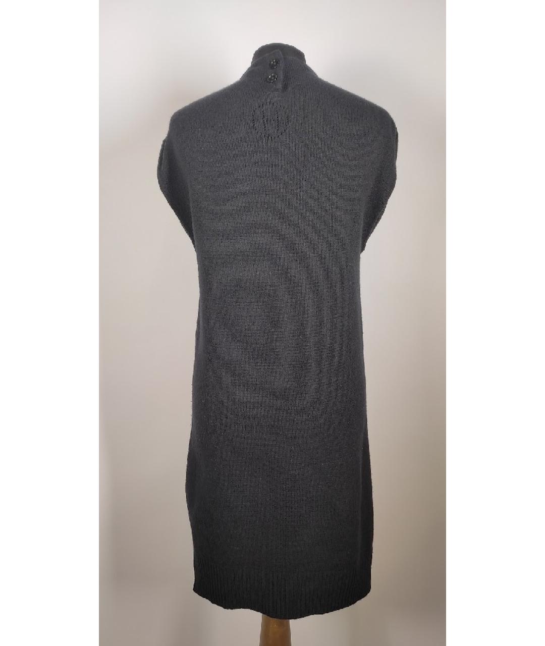HERMES PRE-OWNED Черное кашемировое повседневное платье, фото 3