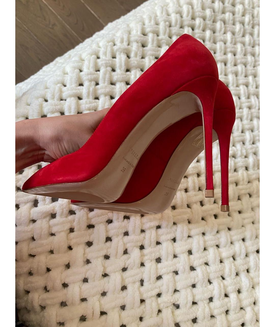 LE SILLA Красные замшевые туфли, фото 6