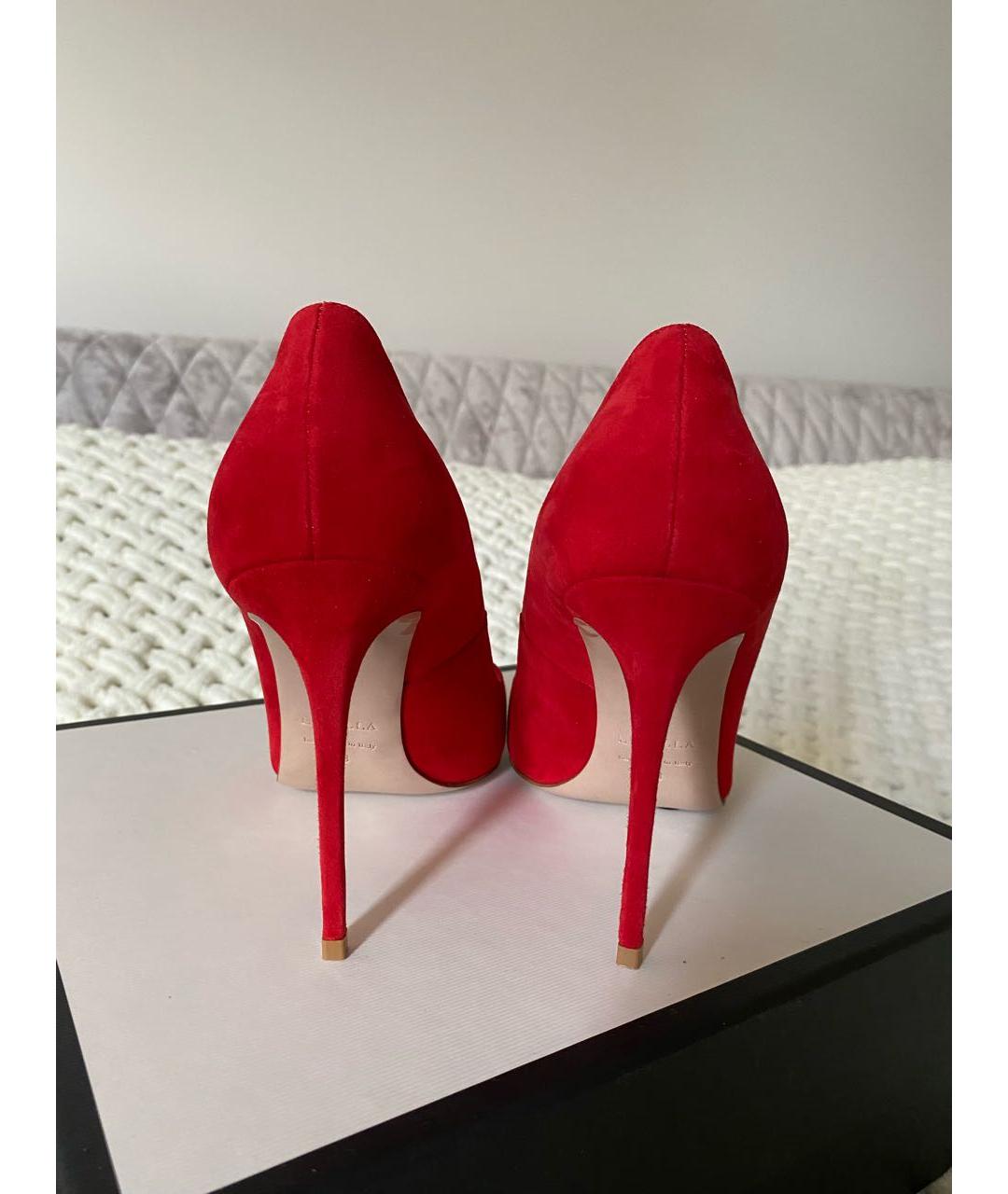 LE SILLA Красные замшевые туфли, фото 4