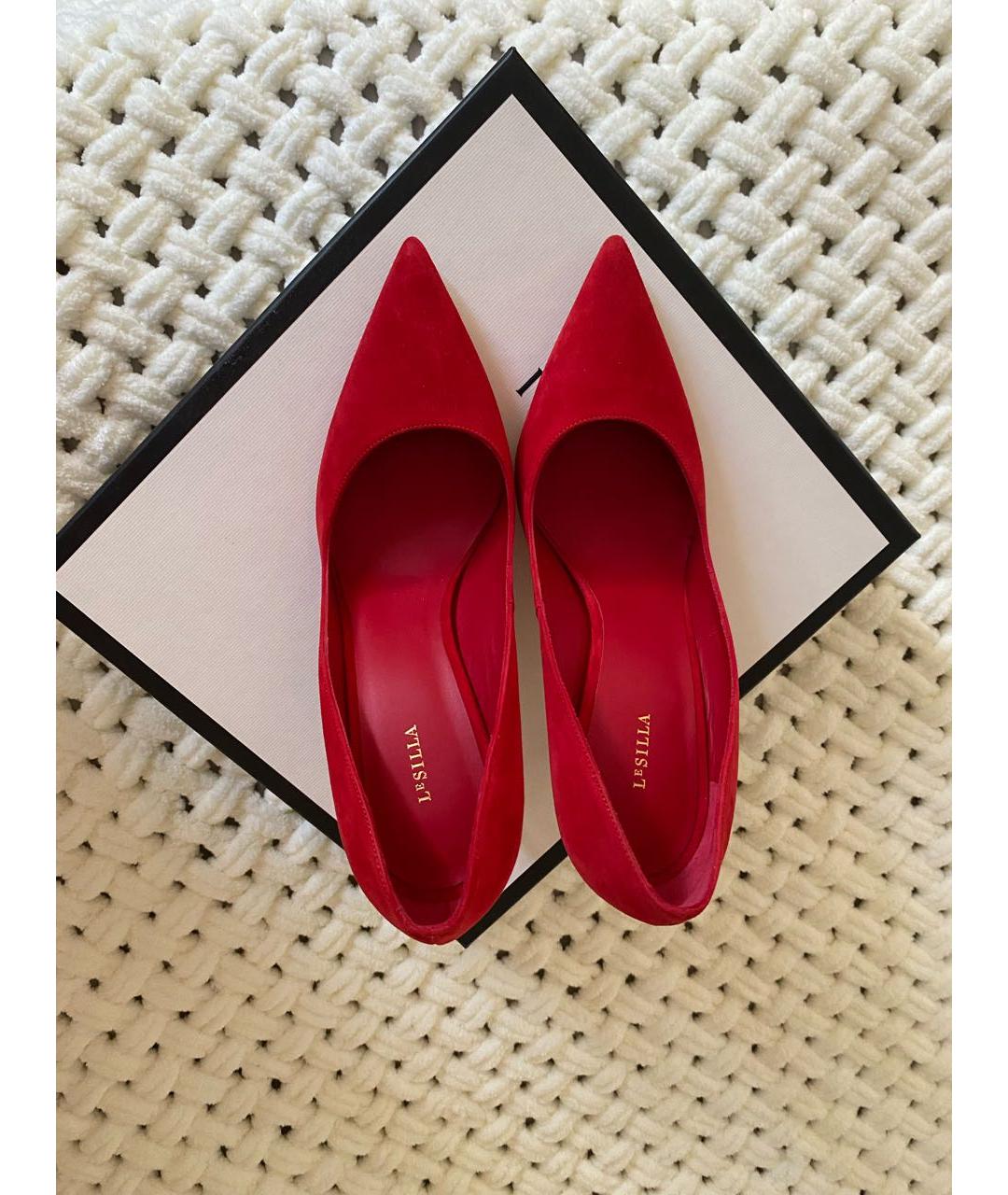 LE SILLA Красные замшевые туфли, фото 3