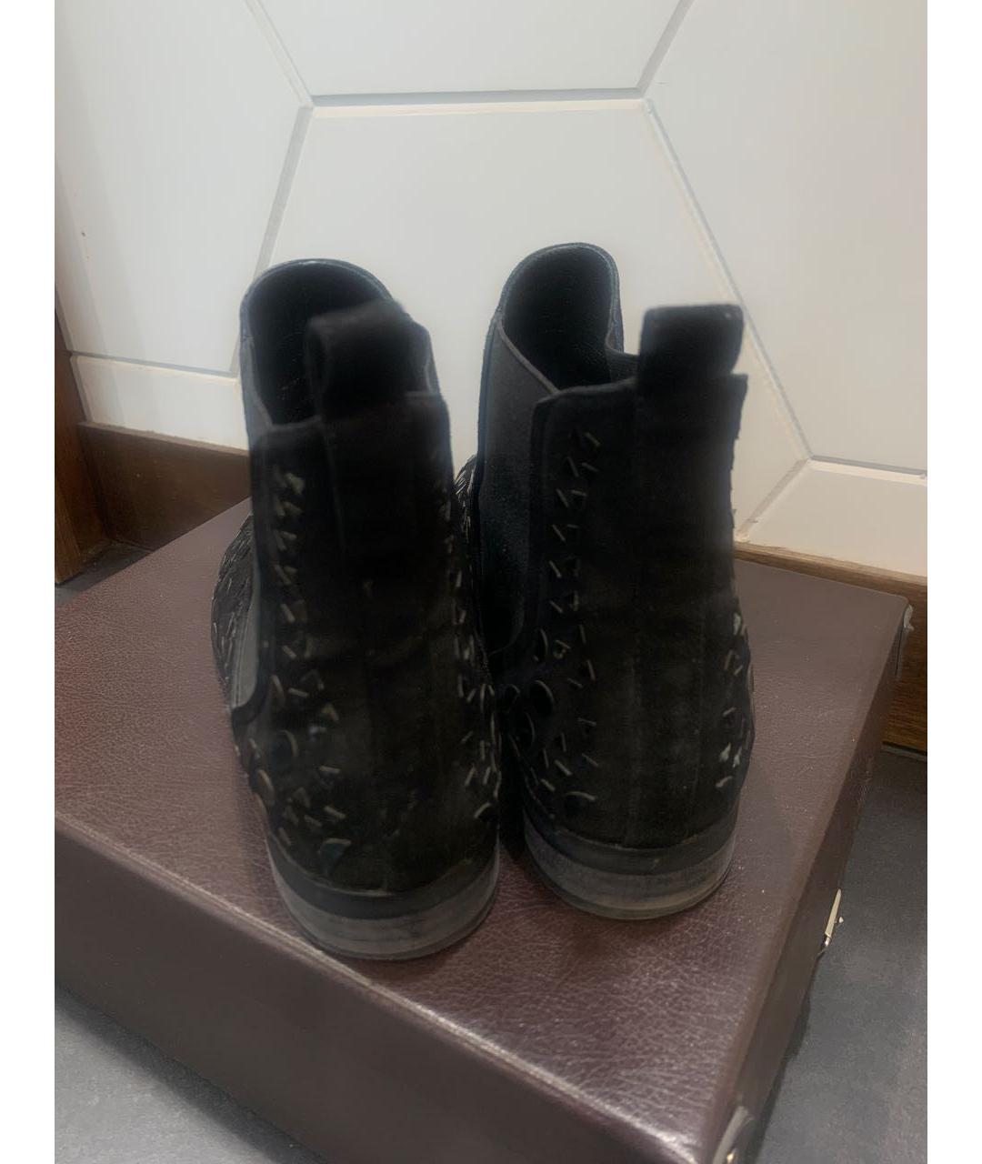 ALAIA Черные замшевые ботинки, фото 2
