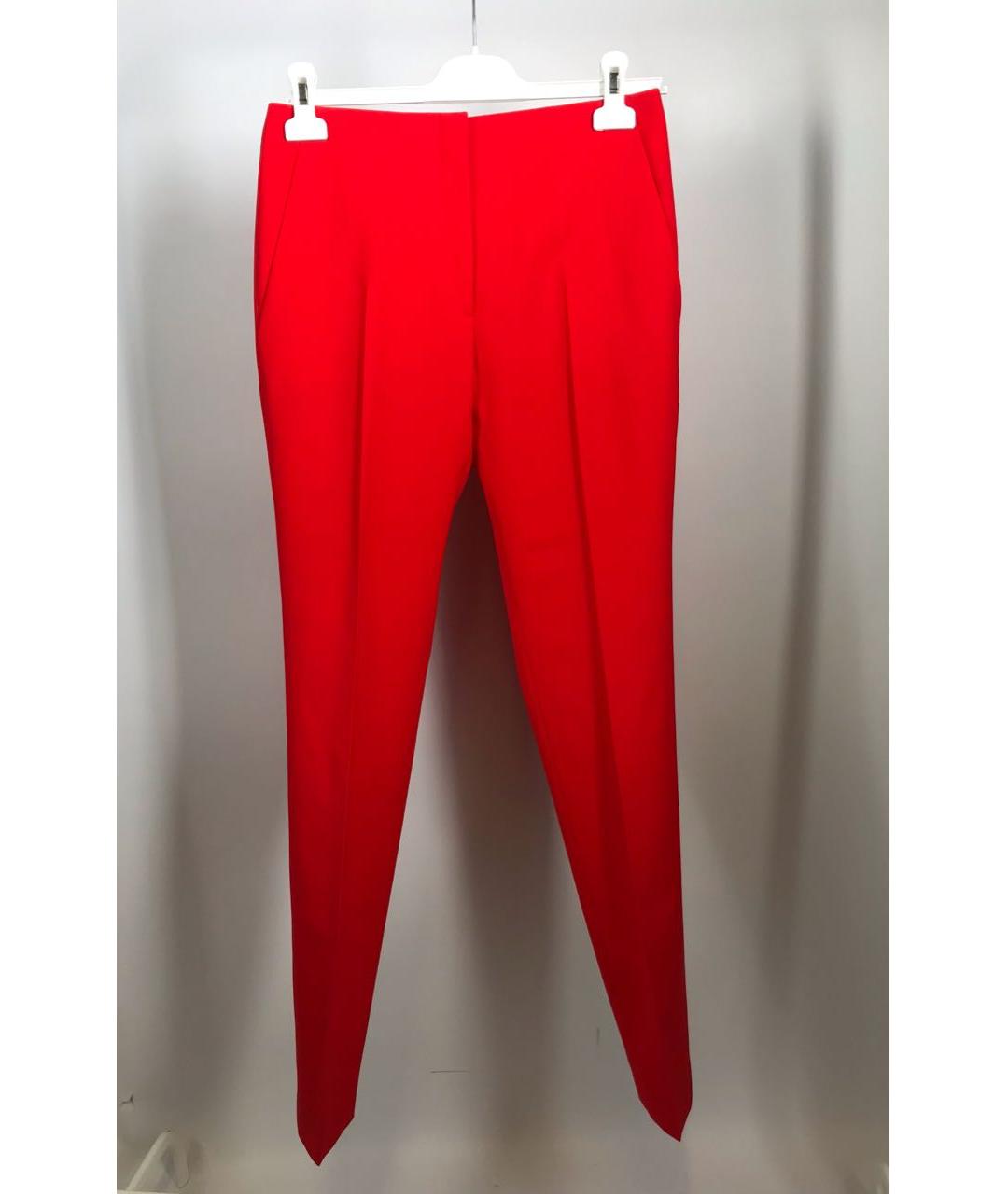 CHRISTIAN DIOR PRE-OWNED Красные шерстяные прямые брюки, фото 9