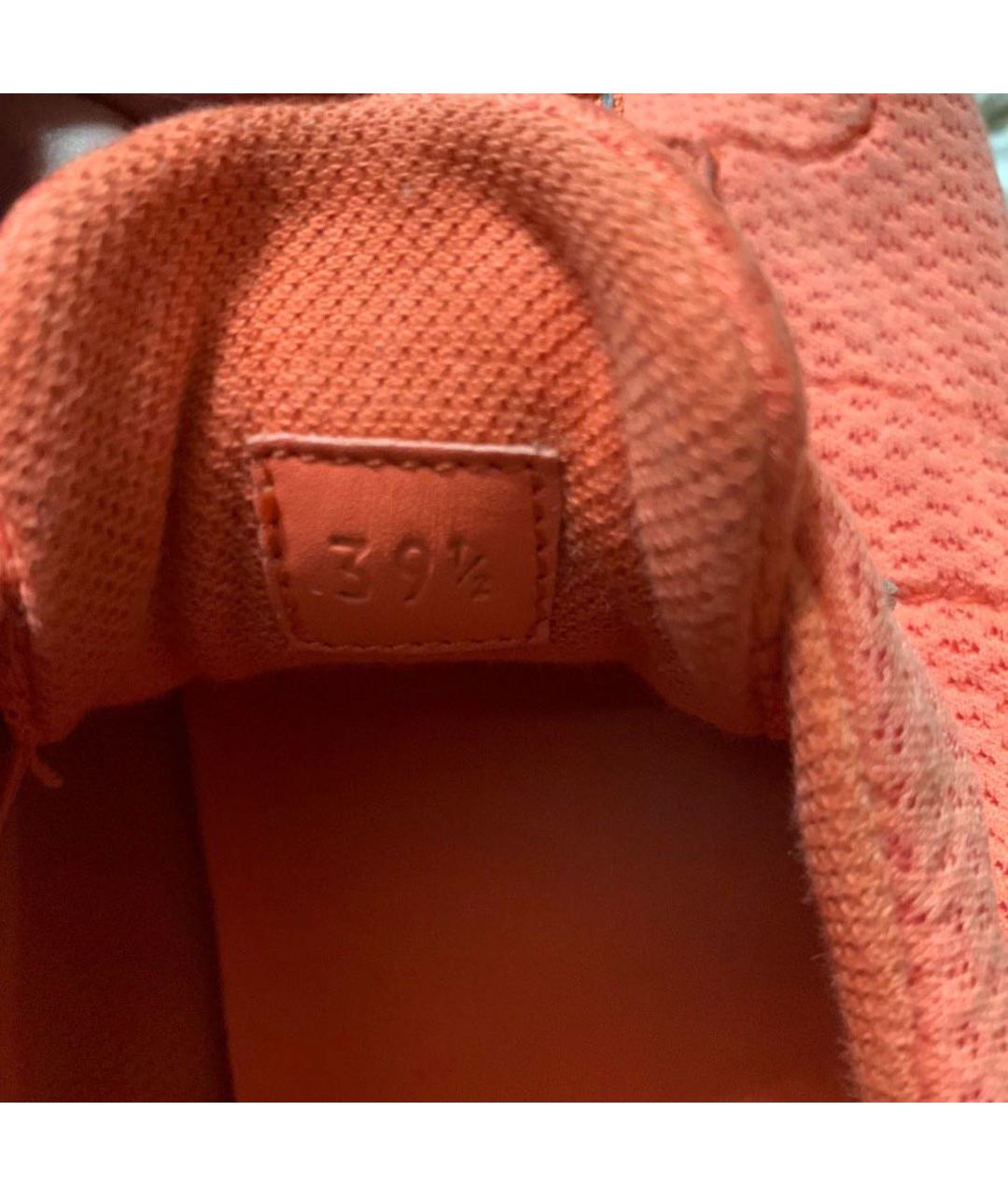 HERMES PRE-OWNED Оранжевое текстильные кроссовки, фото 5