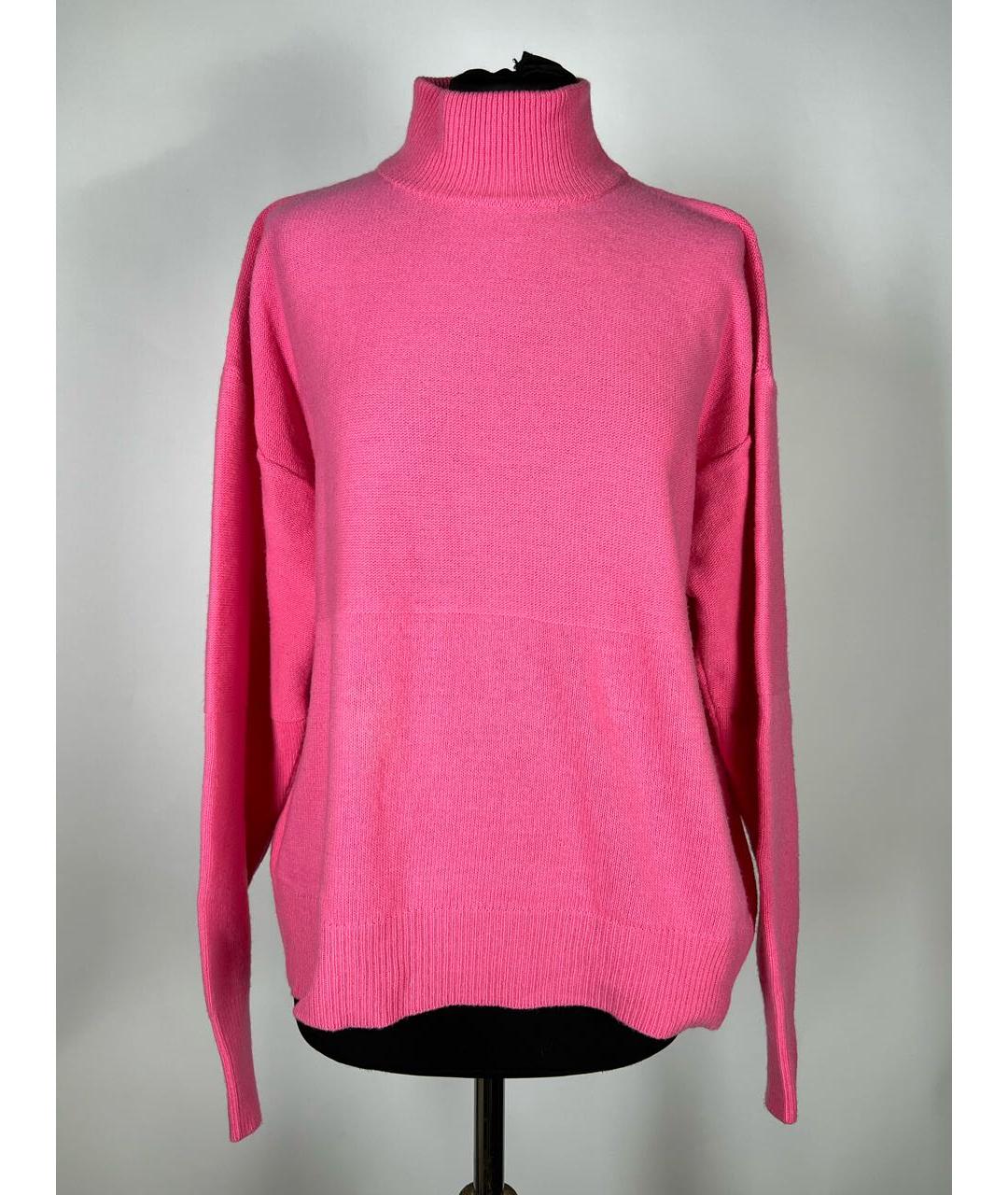 ERIKA CAVALLINI Розовый шерстяной джемпер / свитер, фото 7