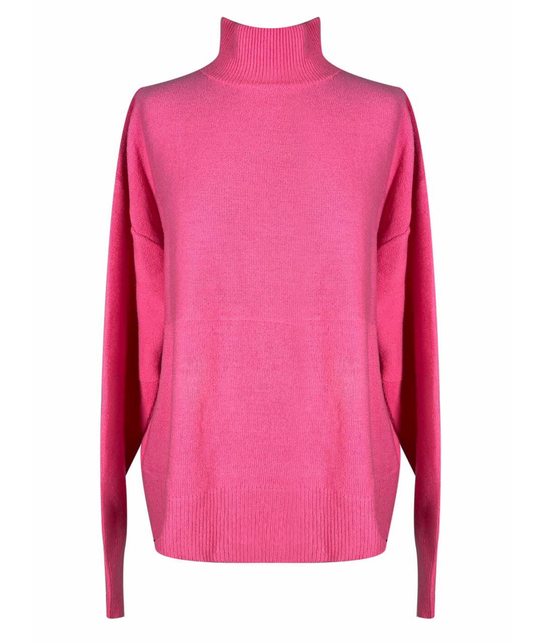 ERIKA CAVALLINI Розовый шерстяной джемпер / свитер, фото 8
