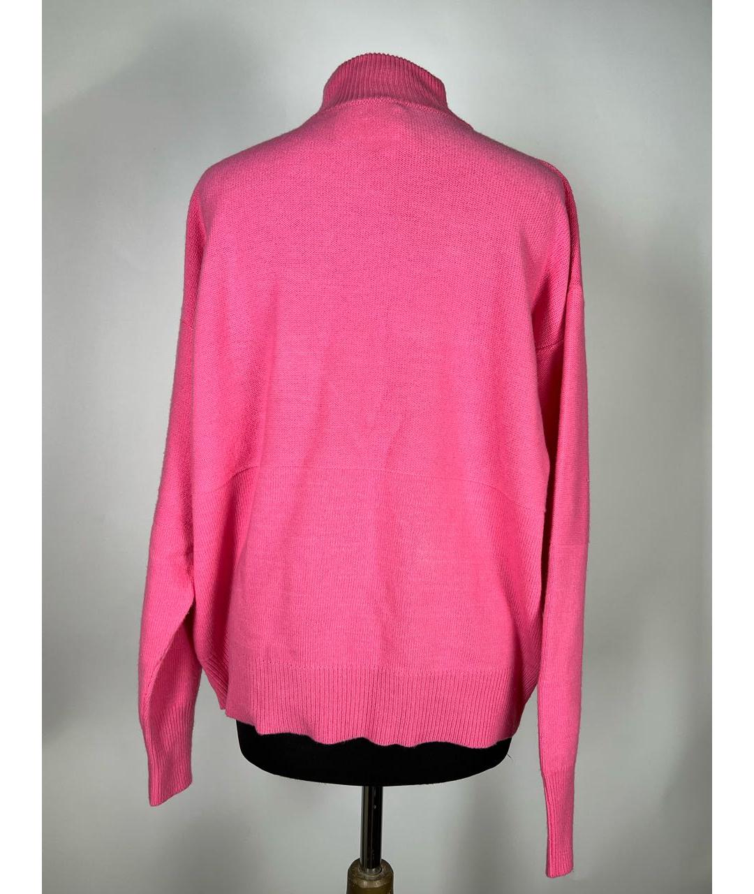 ERIKA CAVALLINI Розовый шерстяной джемпер / свитер, фото 2