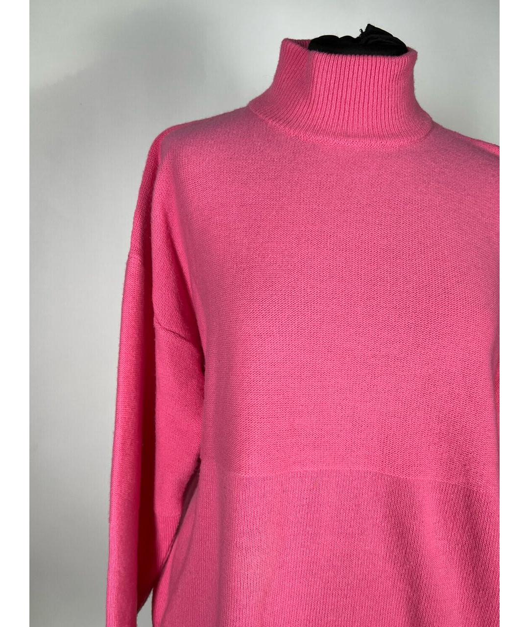 ERIKA CAVALLINI Розовый шерстяной джемпер / свитер, фото 3