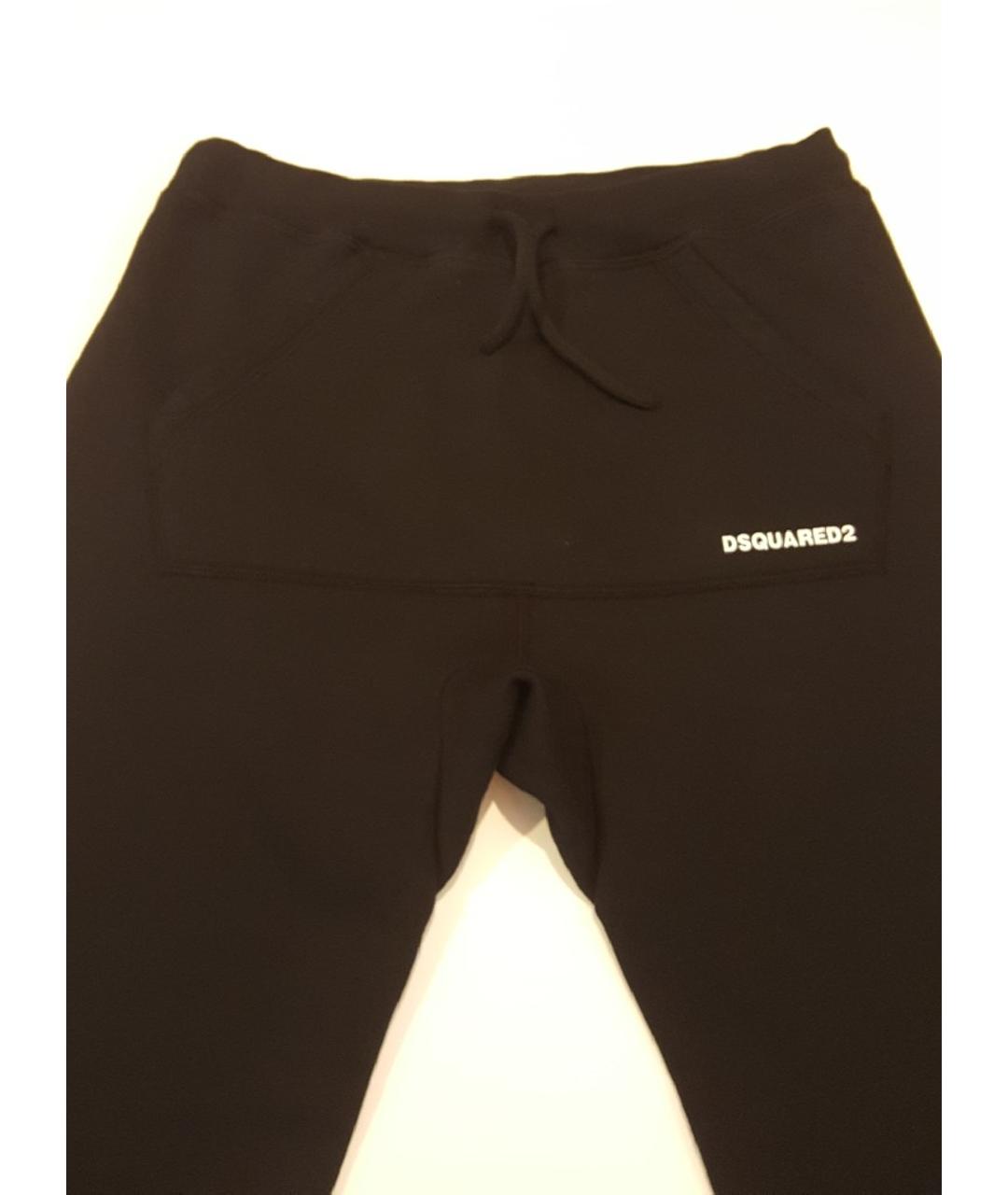 DSQUARED2 Черные хлопковые брюки и шорты, фото 5