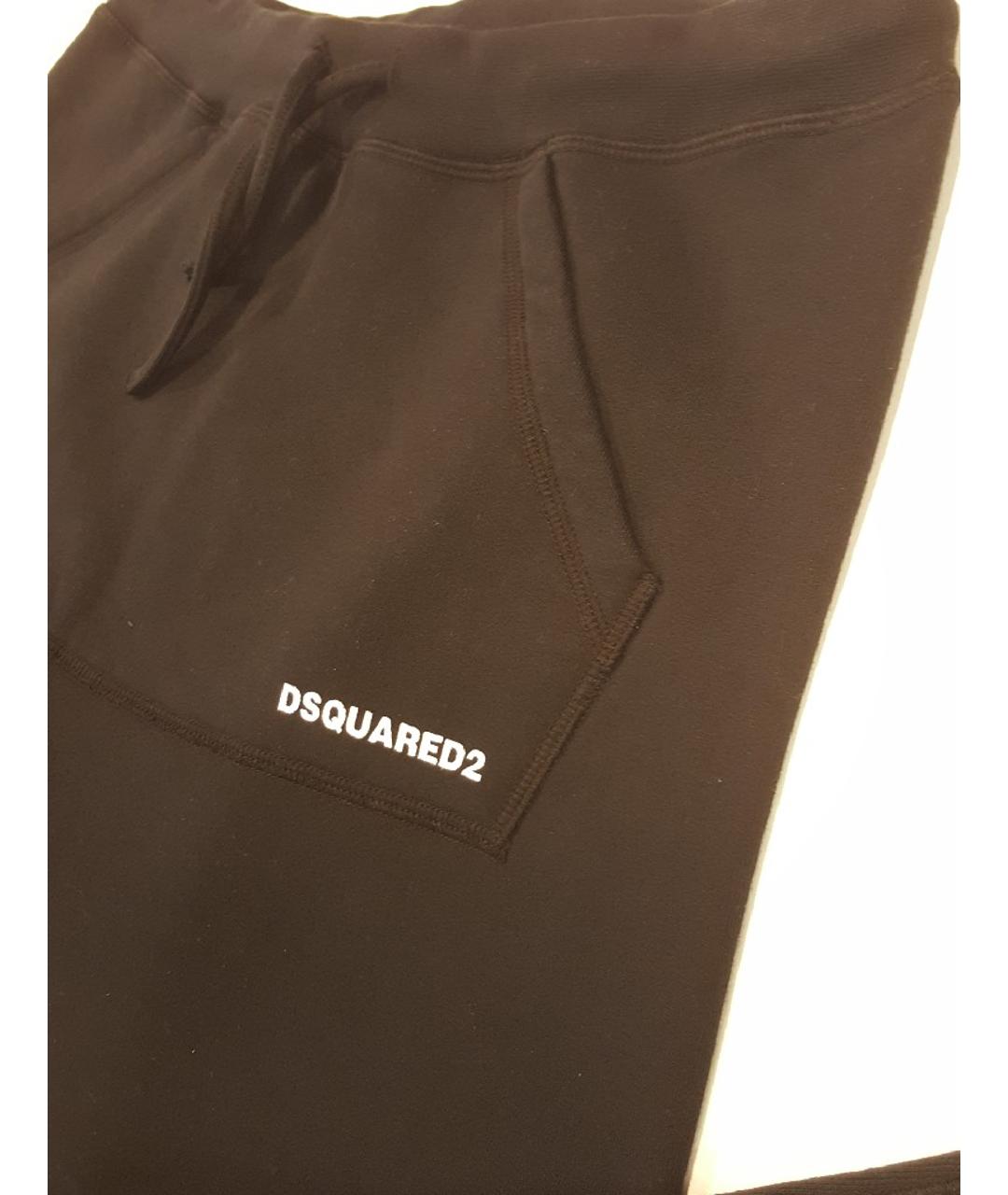 DSQUARED2 Черные хлопковые брюки и шорты, фото 9