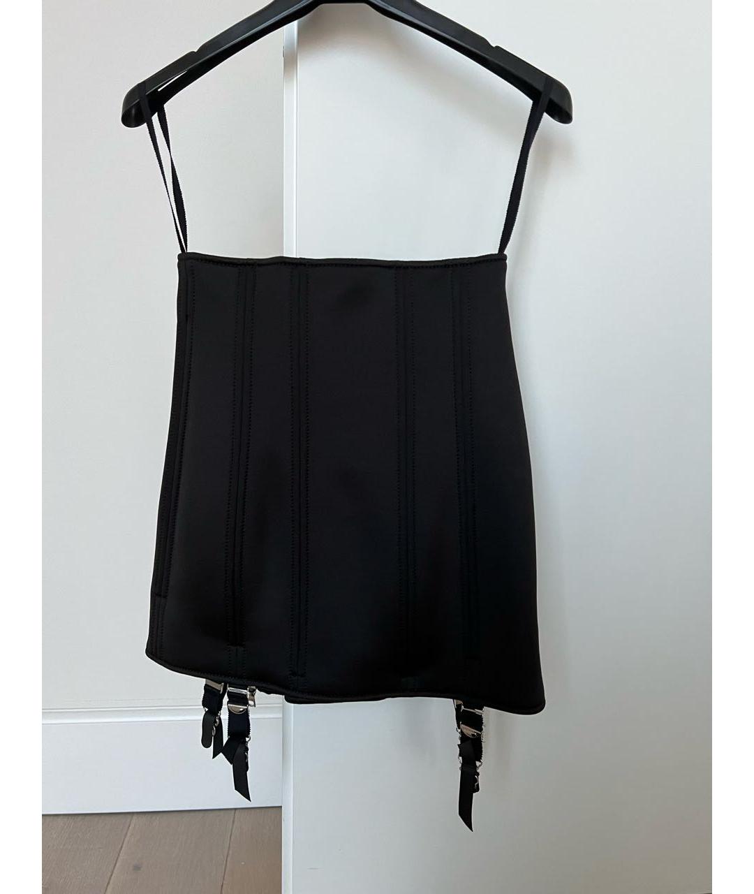 BOHEMIQUE Черная синтетическая юбка мини, фото 2