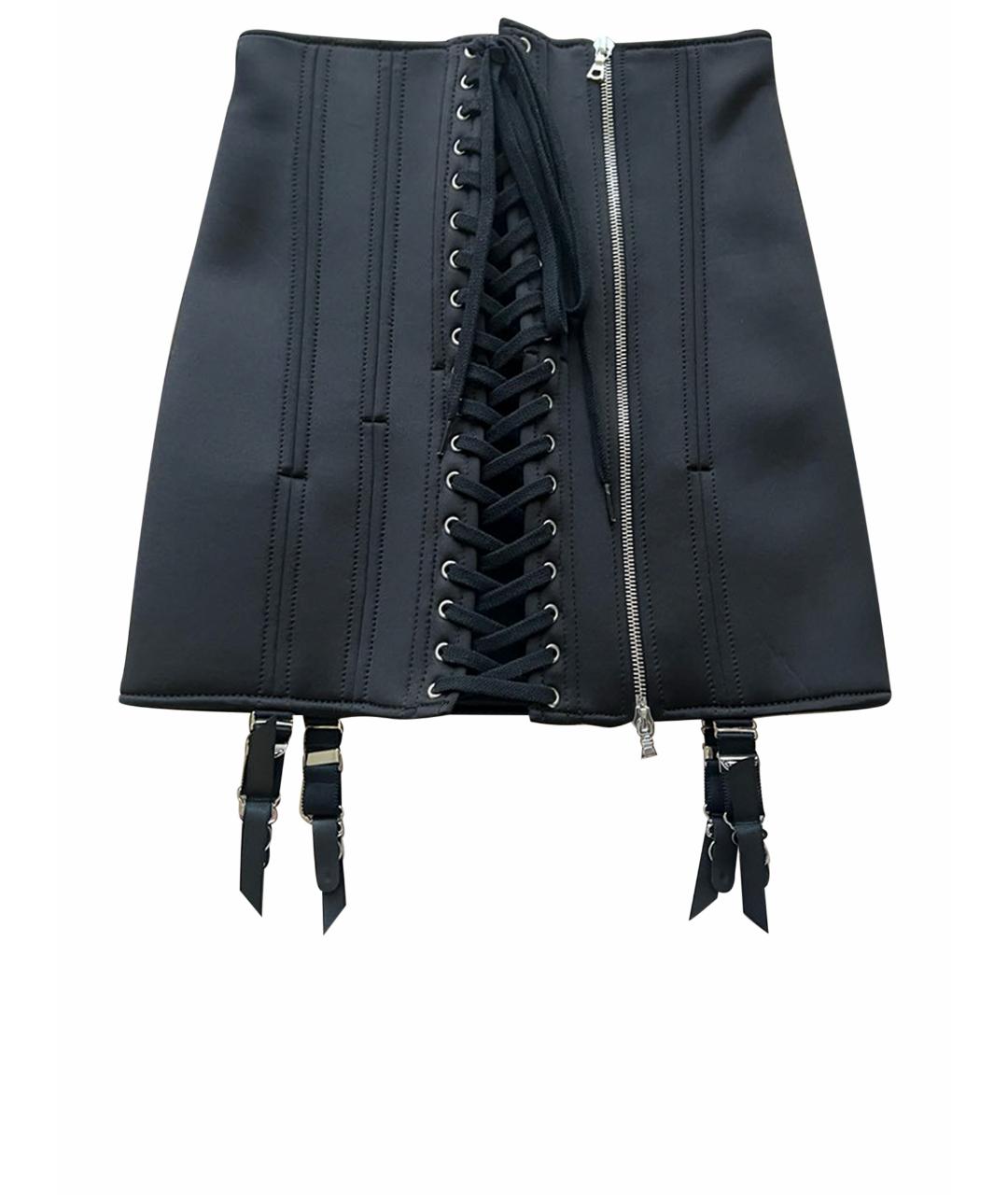 BOHEMIQUE Черная синтетическая юбка мини, фото 1