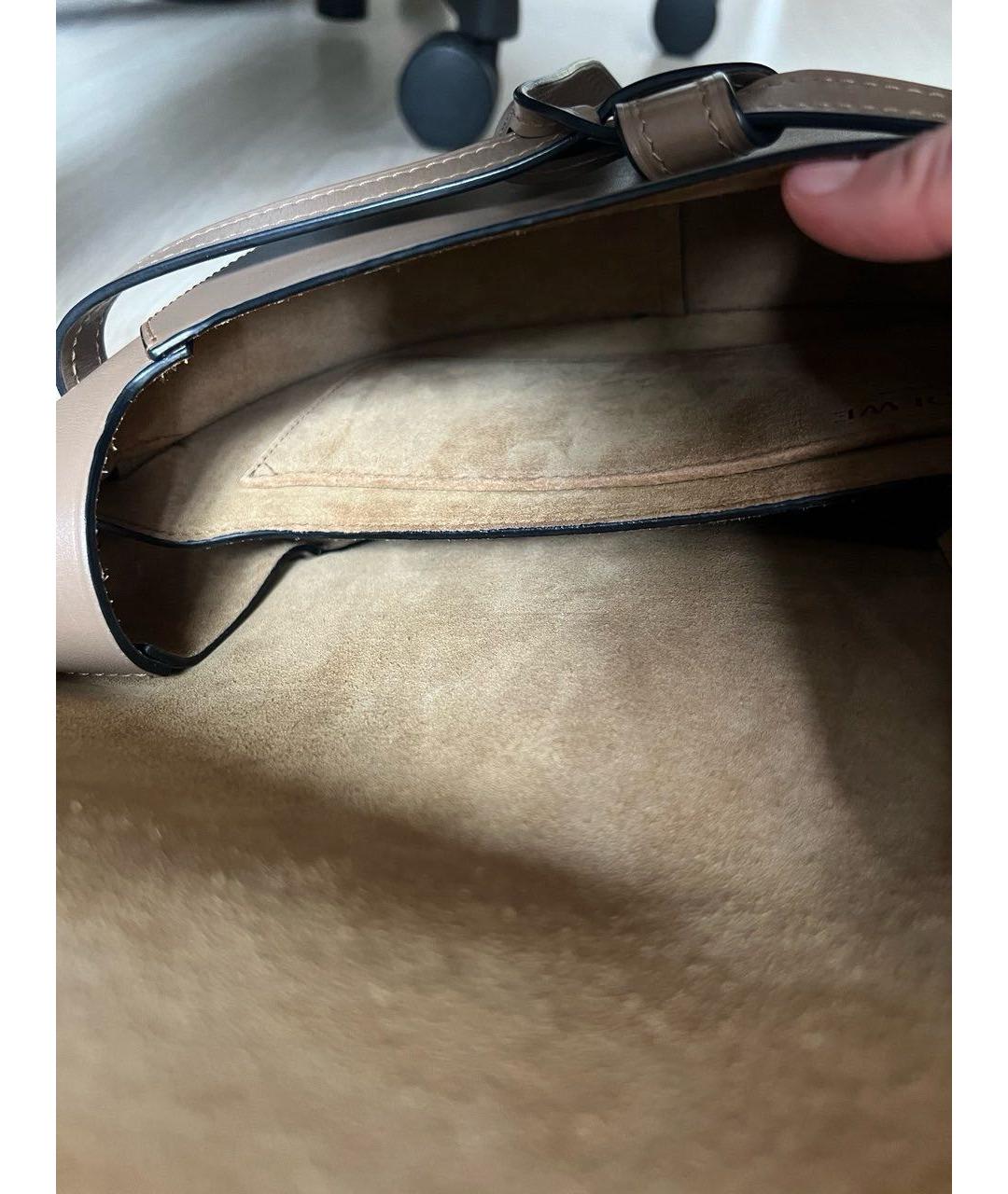 LOEWE Коричневая кожаная сумка через плечо, фото 4