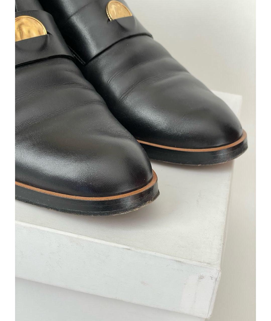 CHLOE Черные кожаные туфли, фото 7