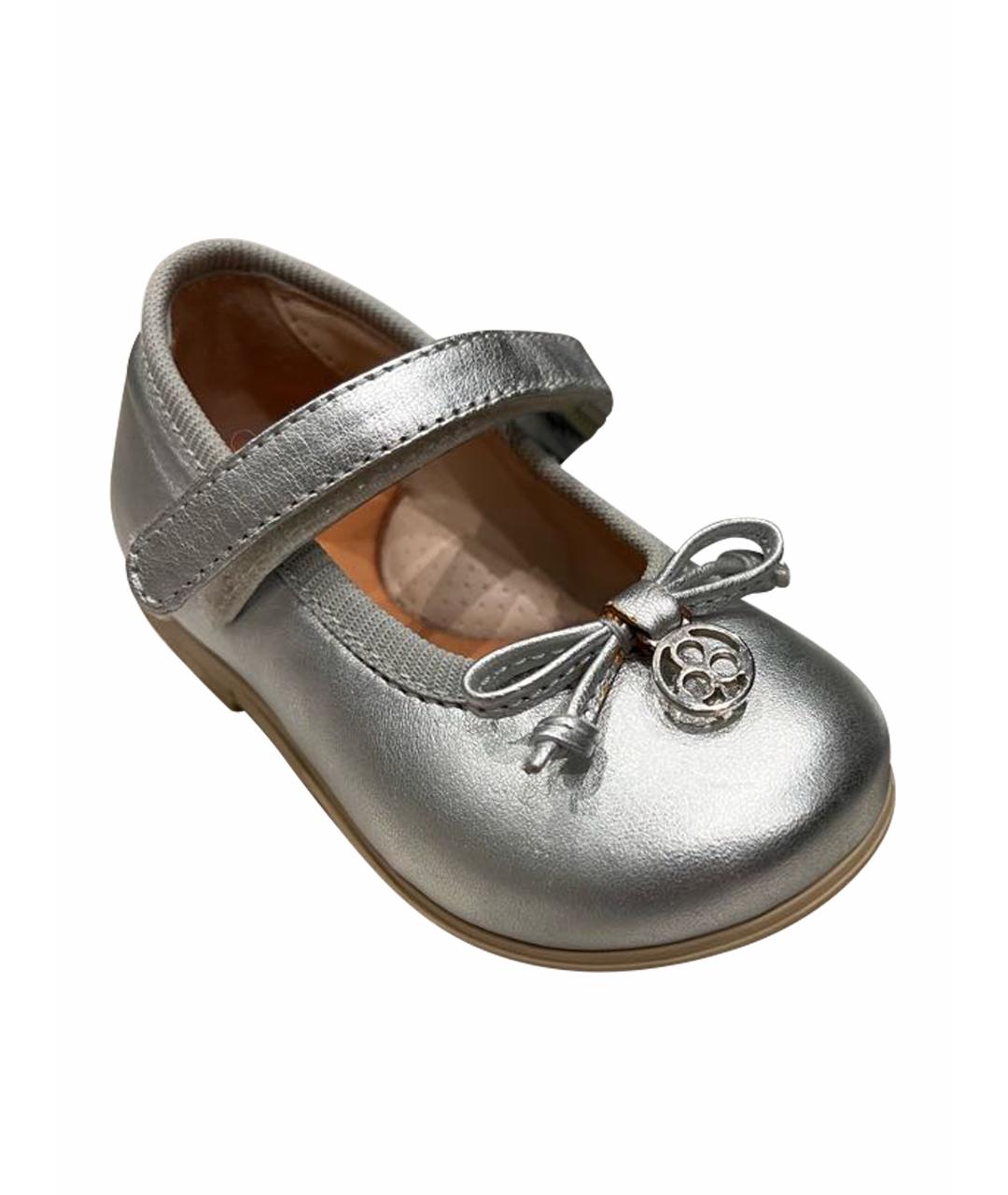 FLORENS Серебряные кожаные балетки и туфли, фото 1