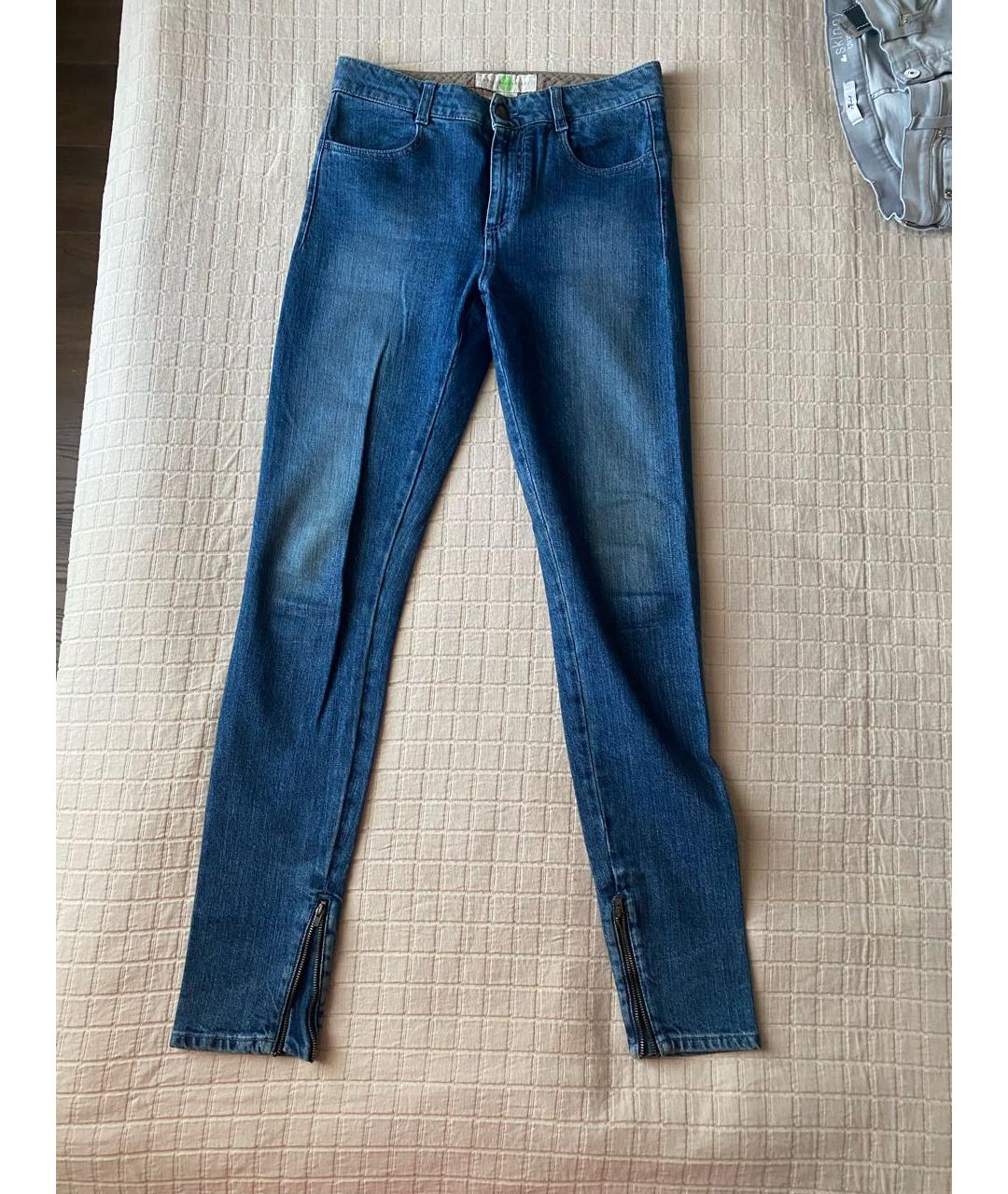 STELLA MCCARTNEY Синие хлопковые джинсы слим, фото 5