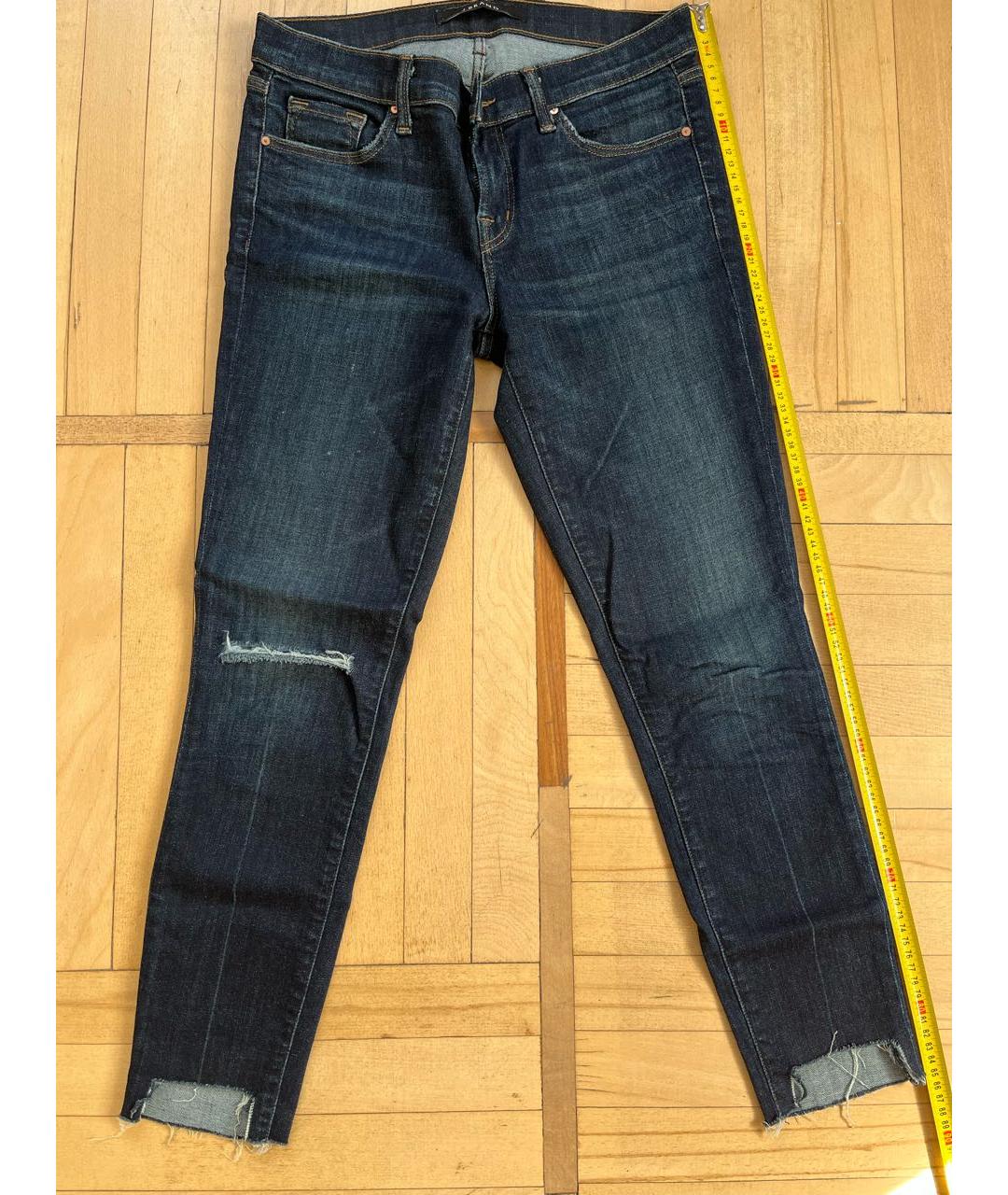 JBRAND Темно-синие хлопковые джинсы слим, фото 6